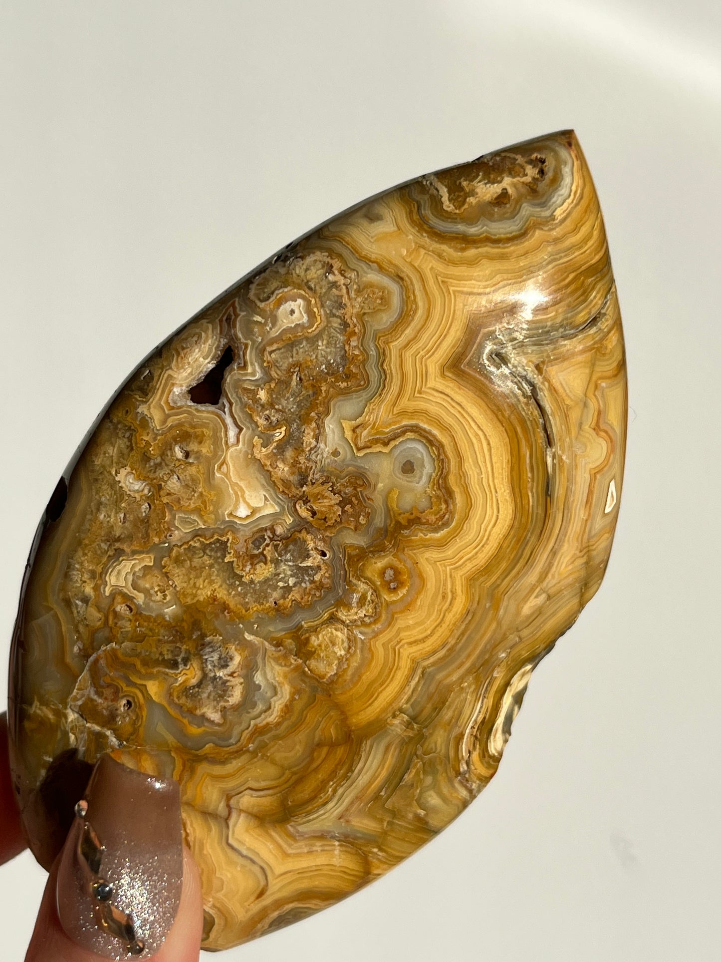 Golden Lace Agate Flame A