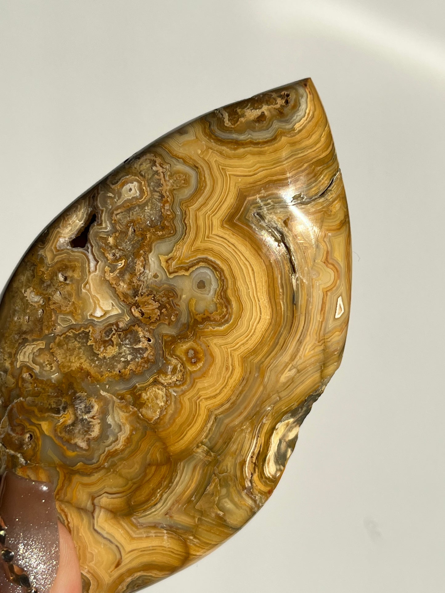 Golden Lace Agate Flame A