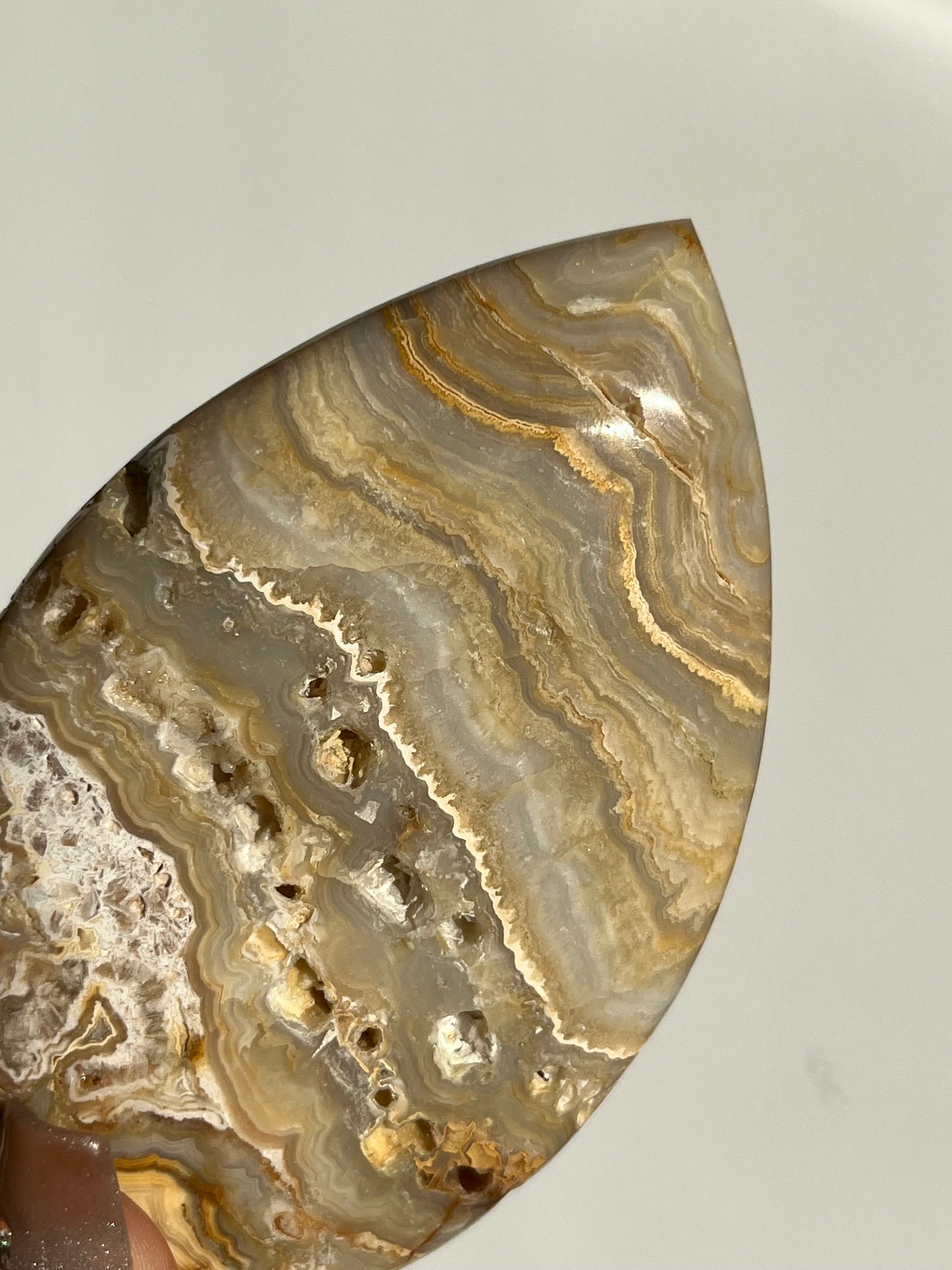 Golden Lace Agate Flame B
