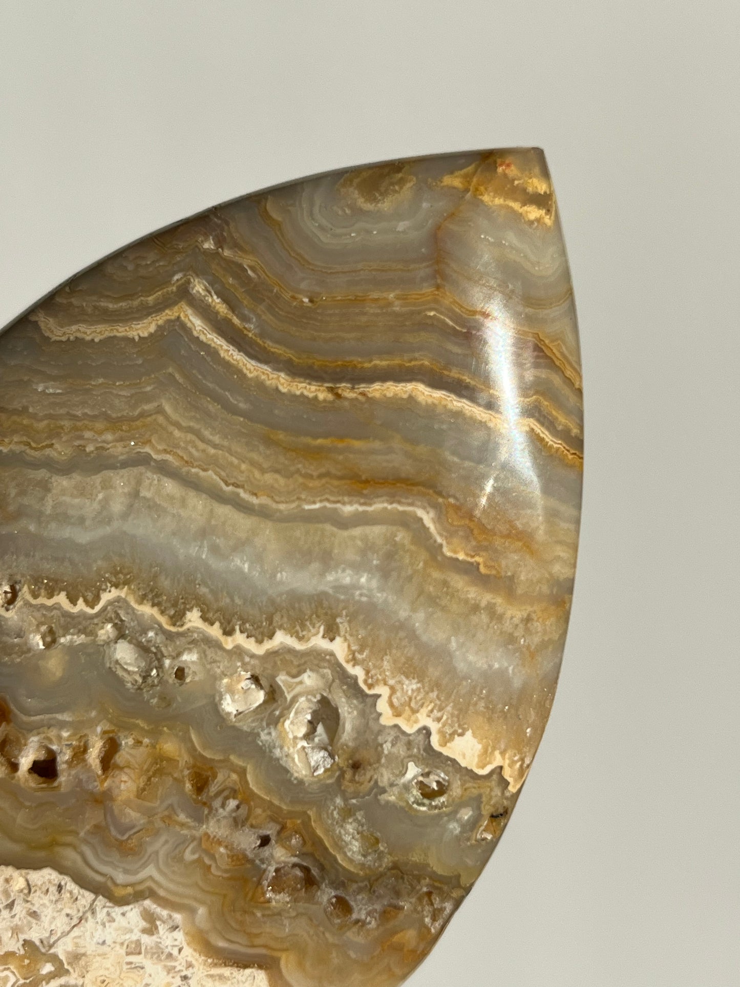 Golden Lace Agate Flame B