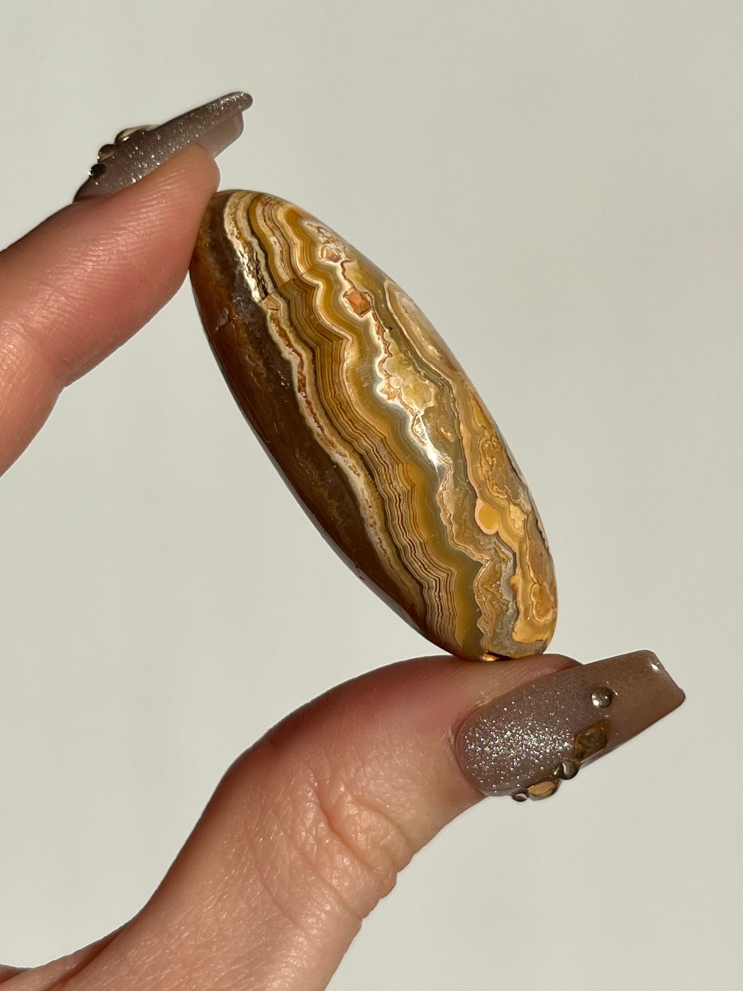 Golden Lace Agate Shiva with Parallax A