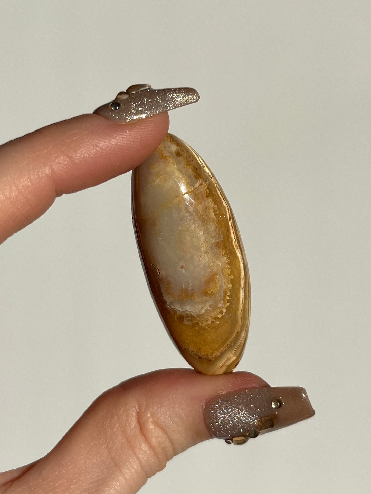 Golden Lace Agate Shiva with Parallax A