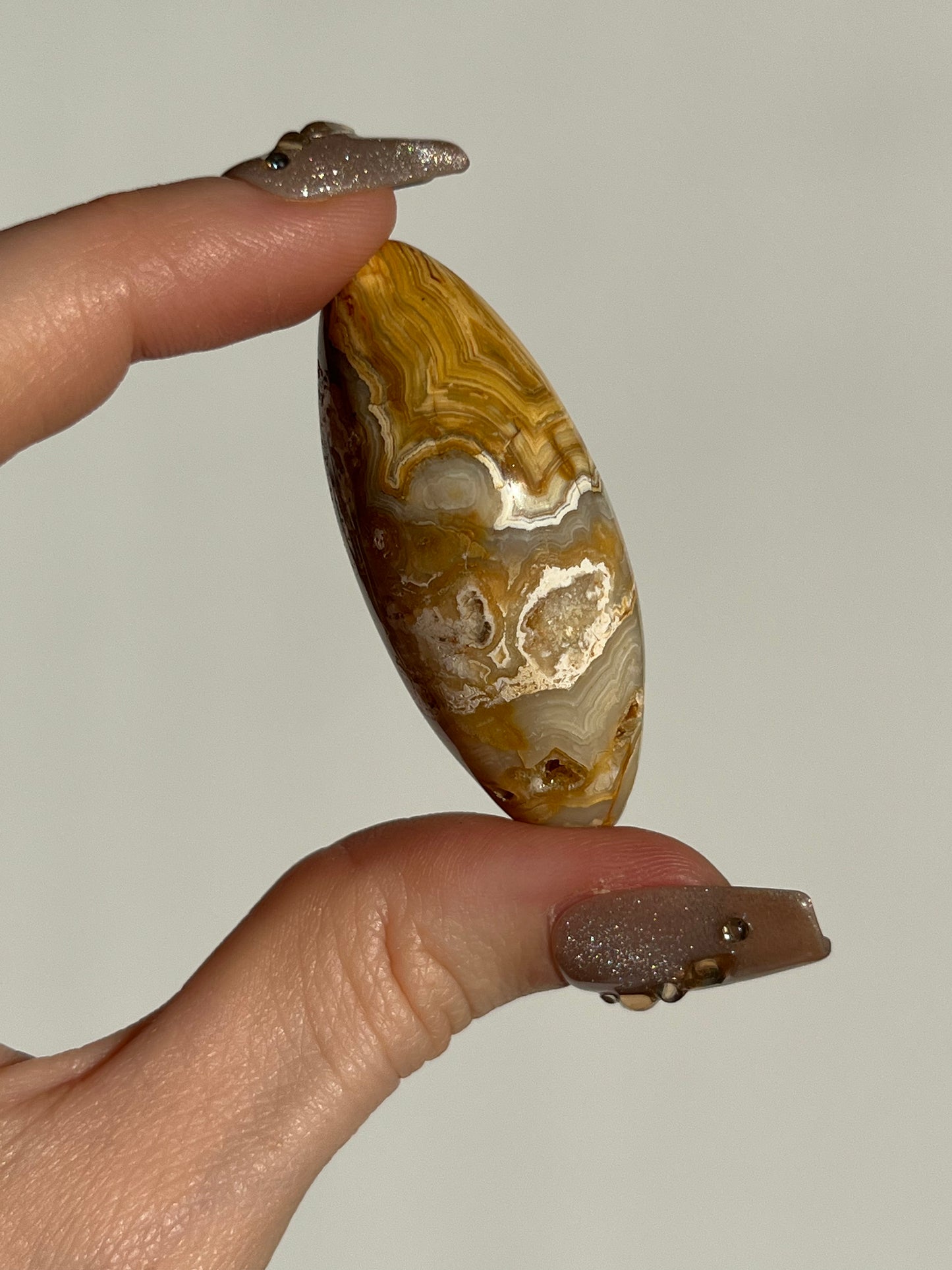 Druzy Golden Lace Agate Shiva