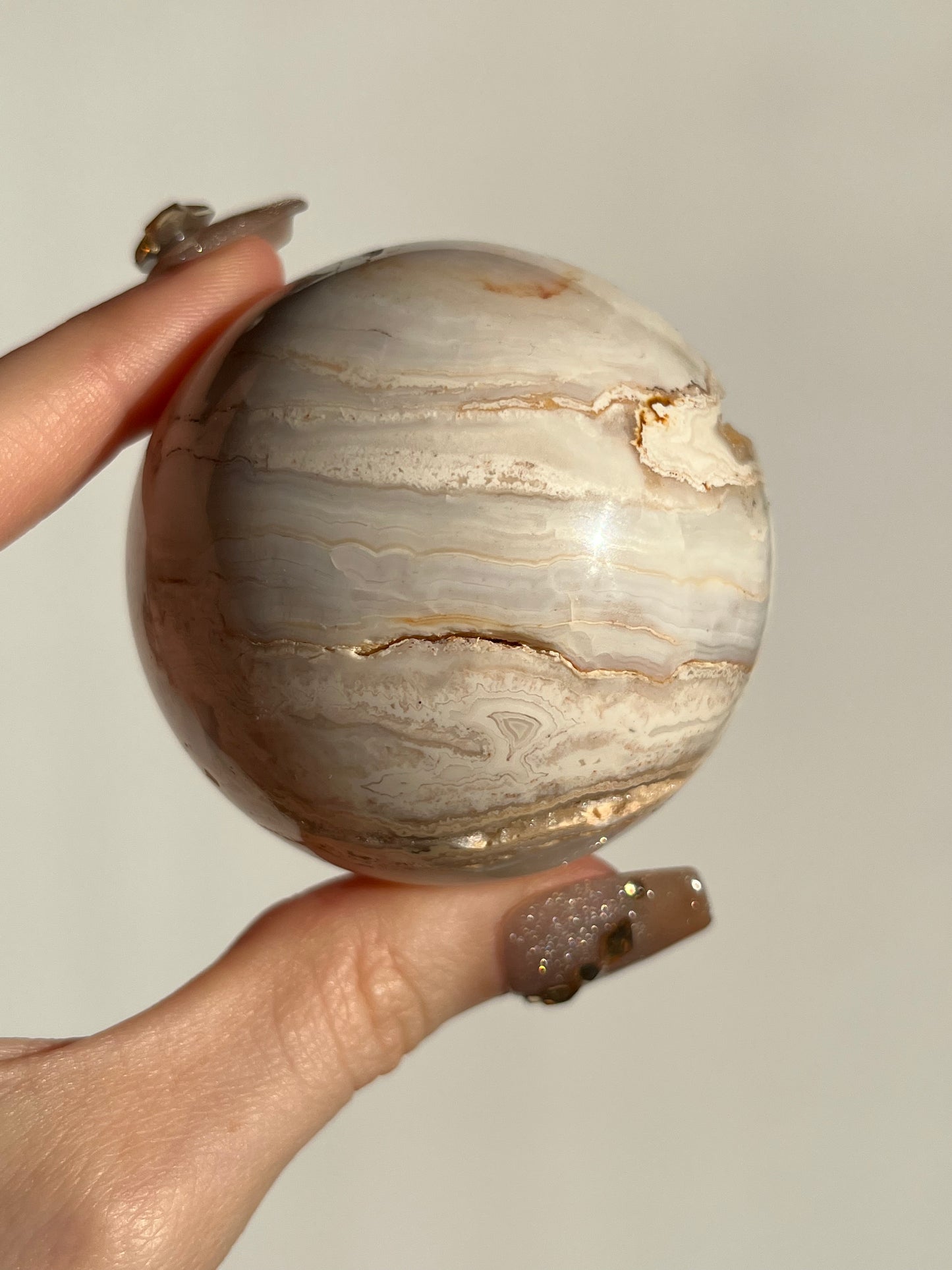 Druzy Golden Lace Agate Sphere G