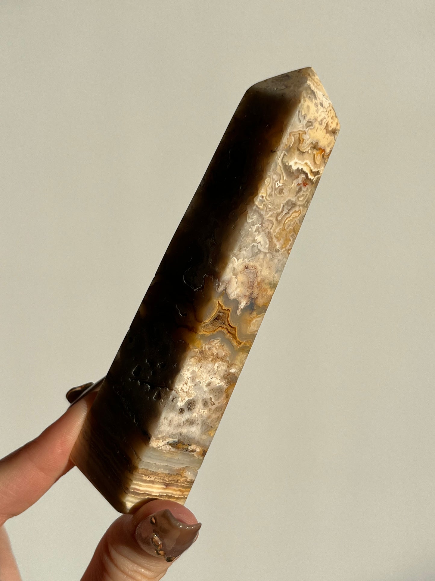Golden Lace Agate Tower B