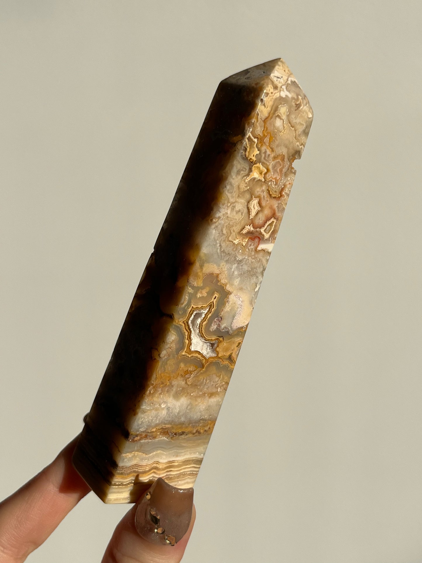 Golden Lace Agate Tower B