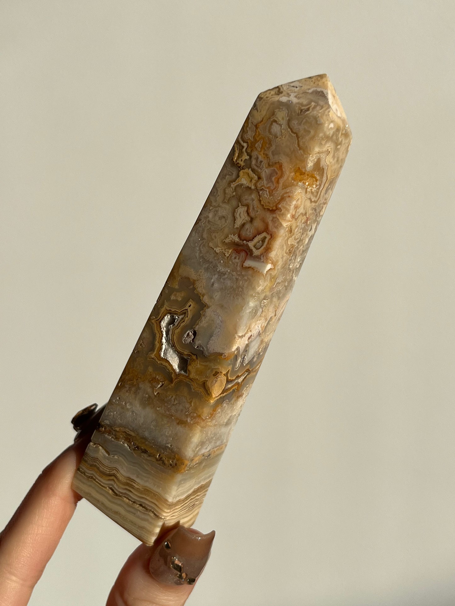 Golden Lace Agate Tower B