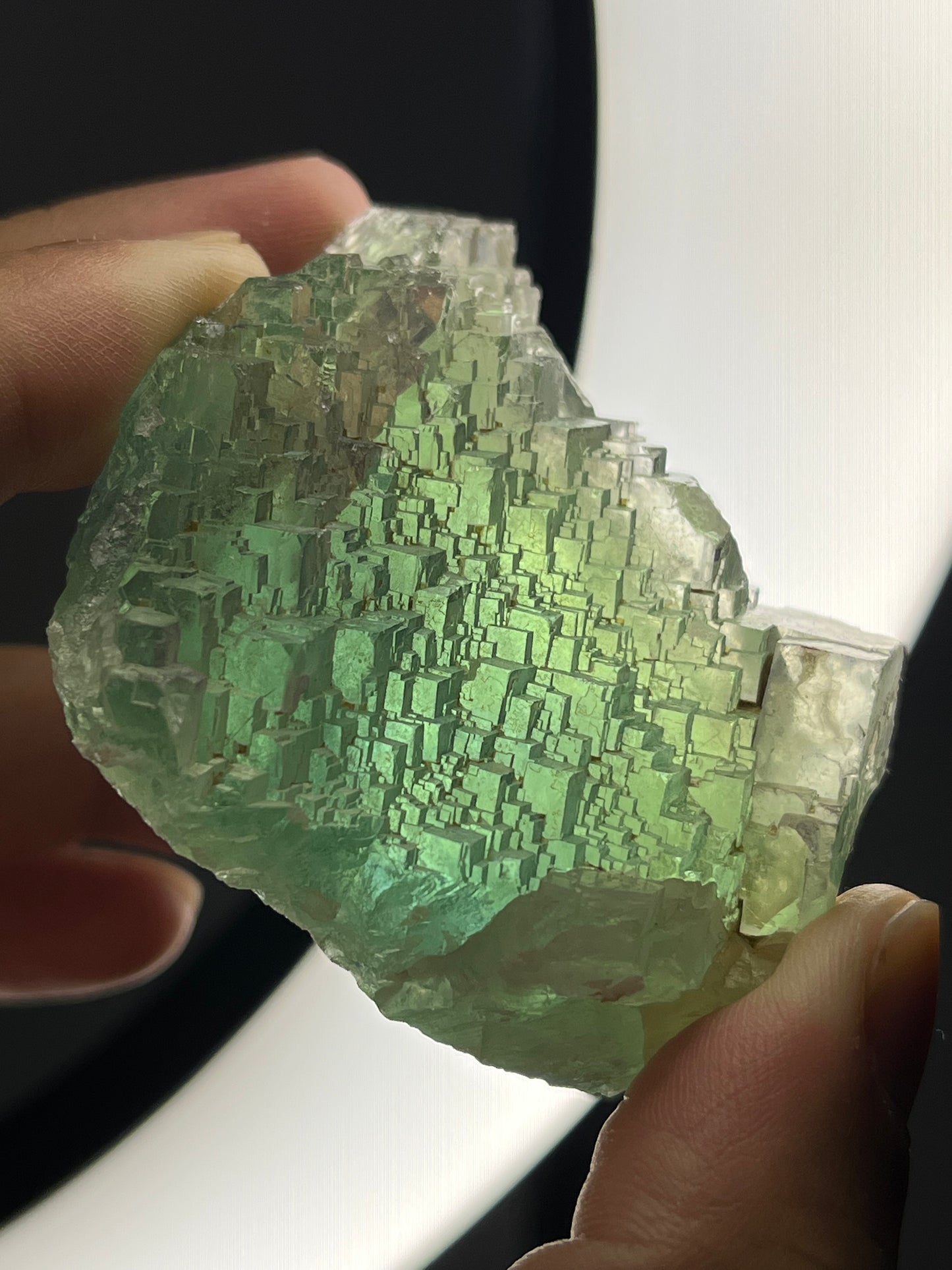 Stepped Green Omehane Fluorite Specimen