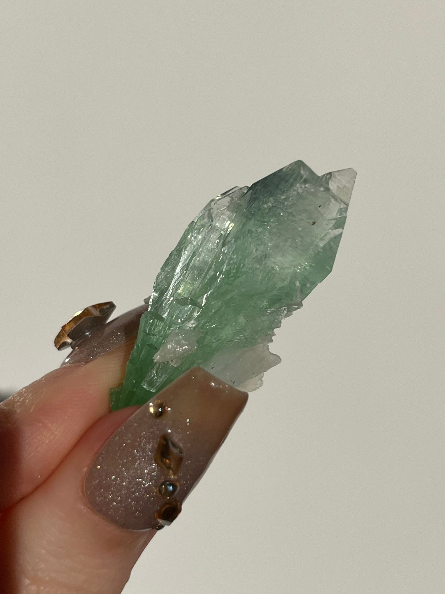 Pointed Fluorapophyllite with Stilbite and Scolecite Specimen C