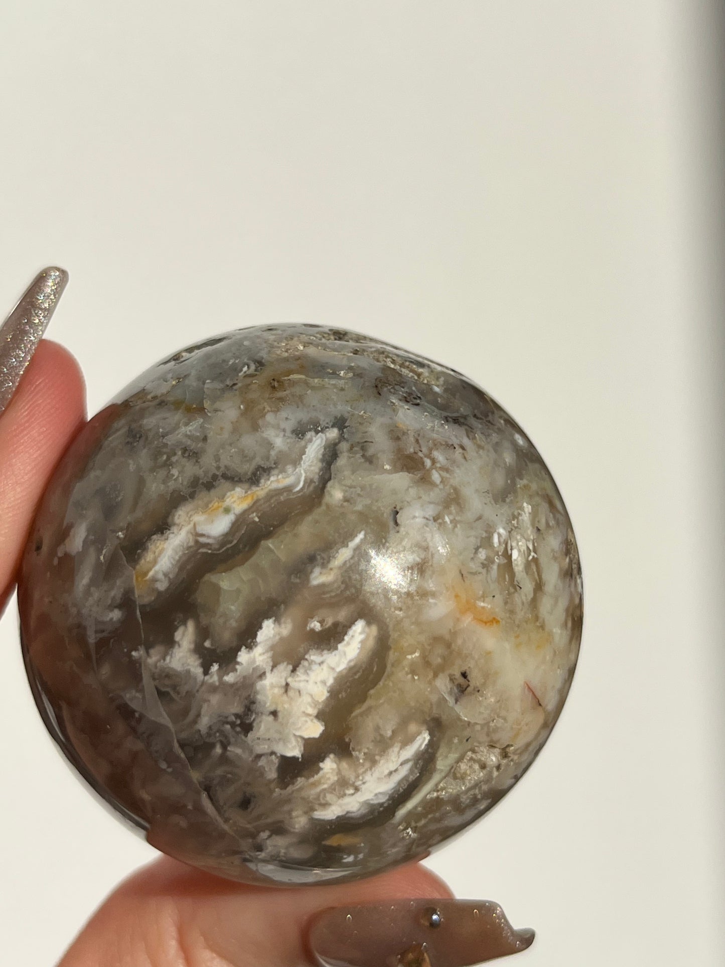 Halimun Flower Chalcedony Sphere A