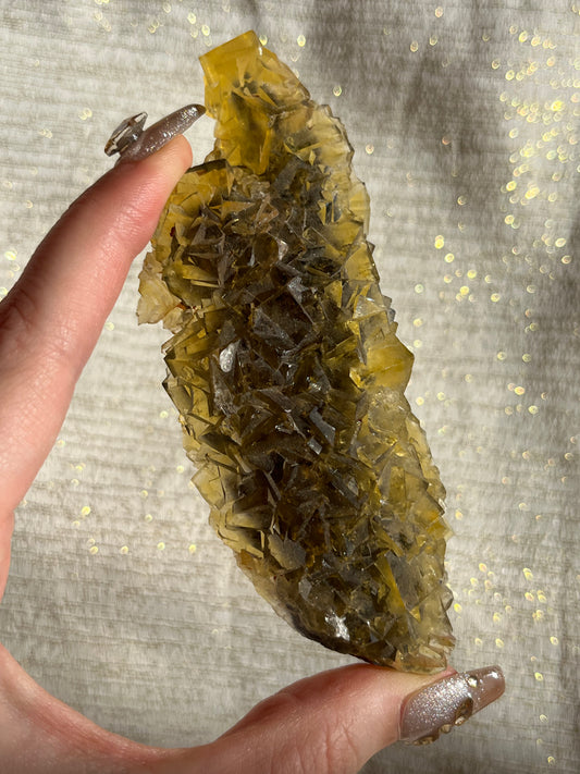 Honey Blue Pocket Okorusu Fluorite Specimen