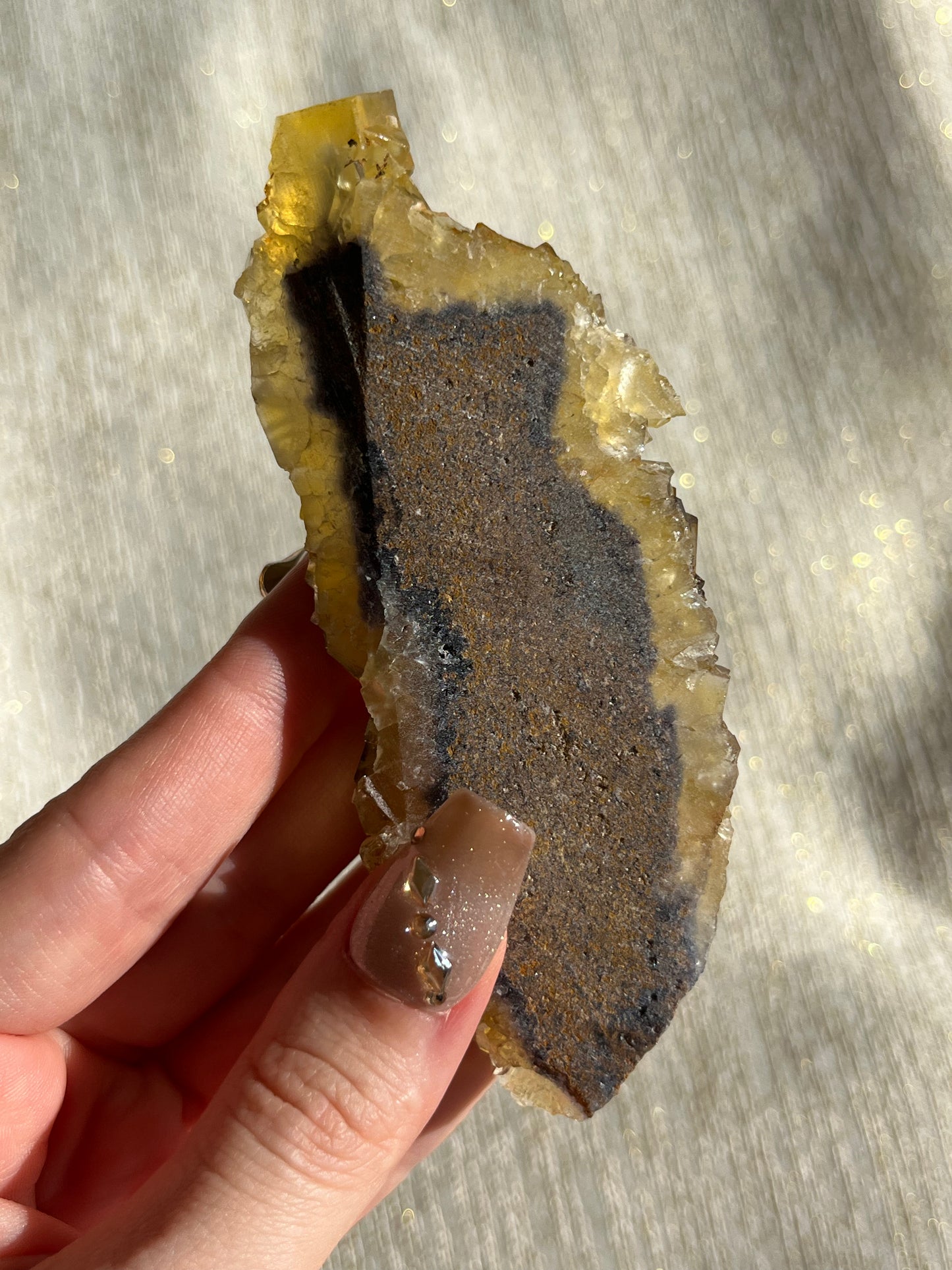 Honey Blue Pocket Okorusu Fluorite Specimen