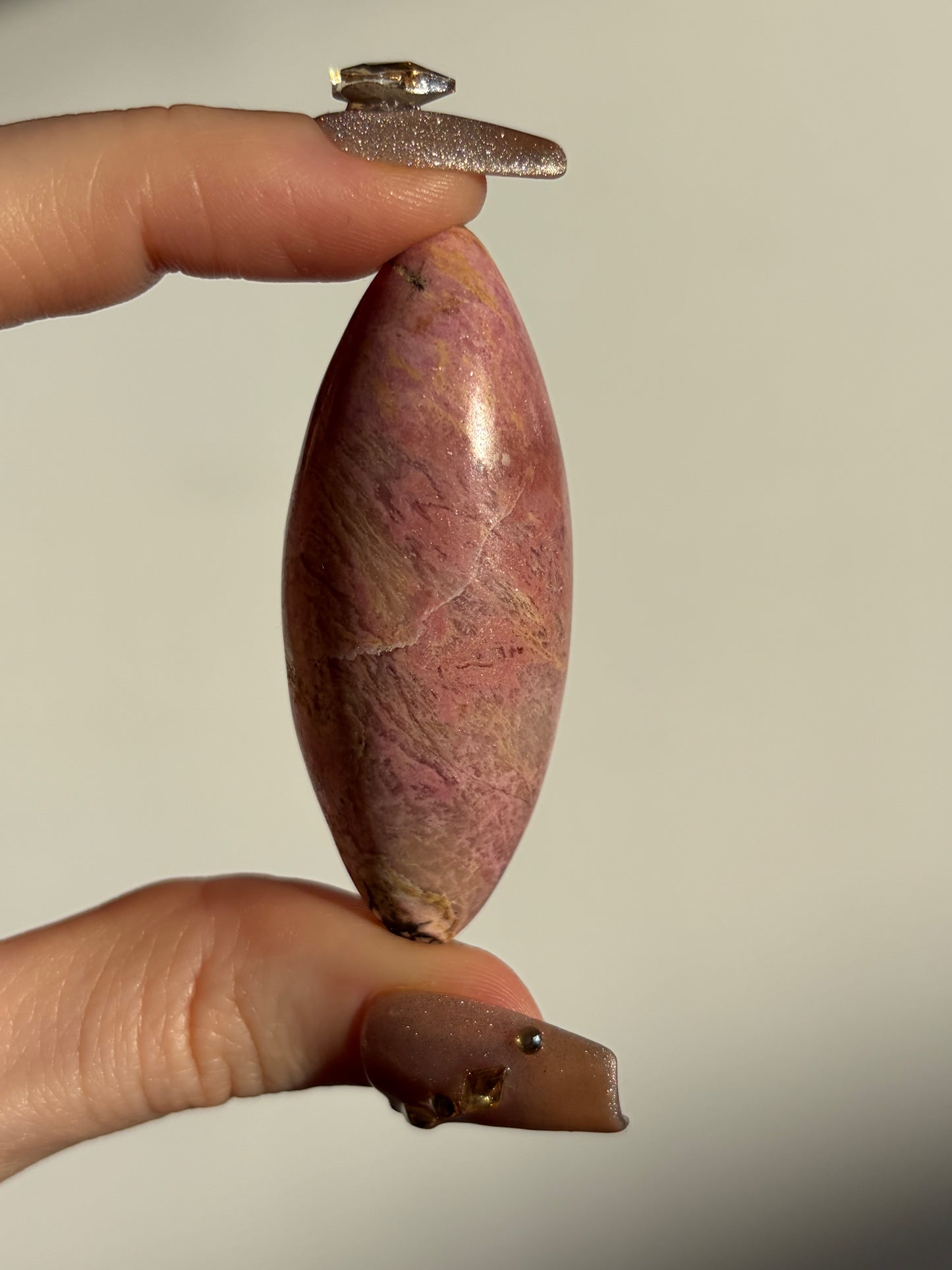 Indonesian Rhodonite and Manganese Included Shiva C