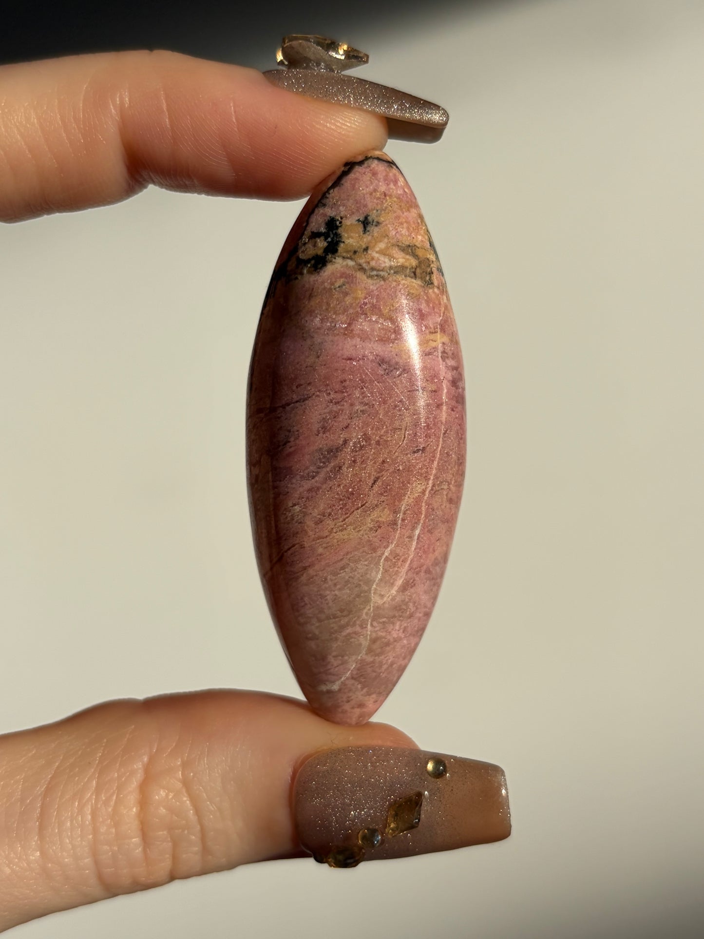 Indonesian Rhodonite and Manganese Included Shiva G