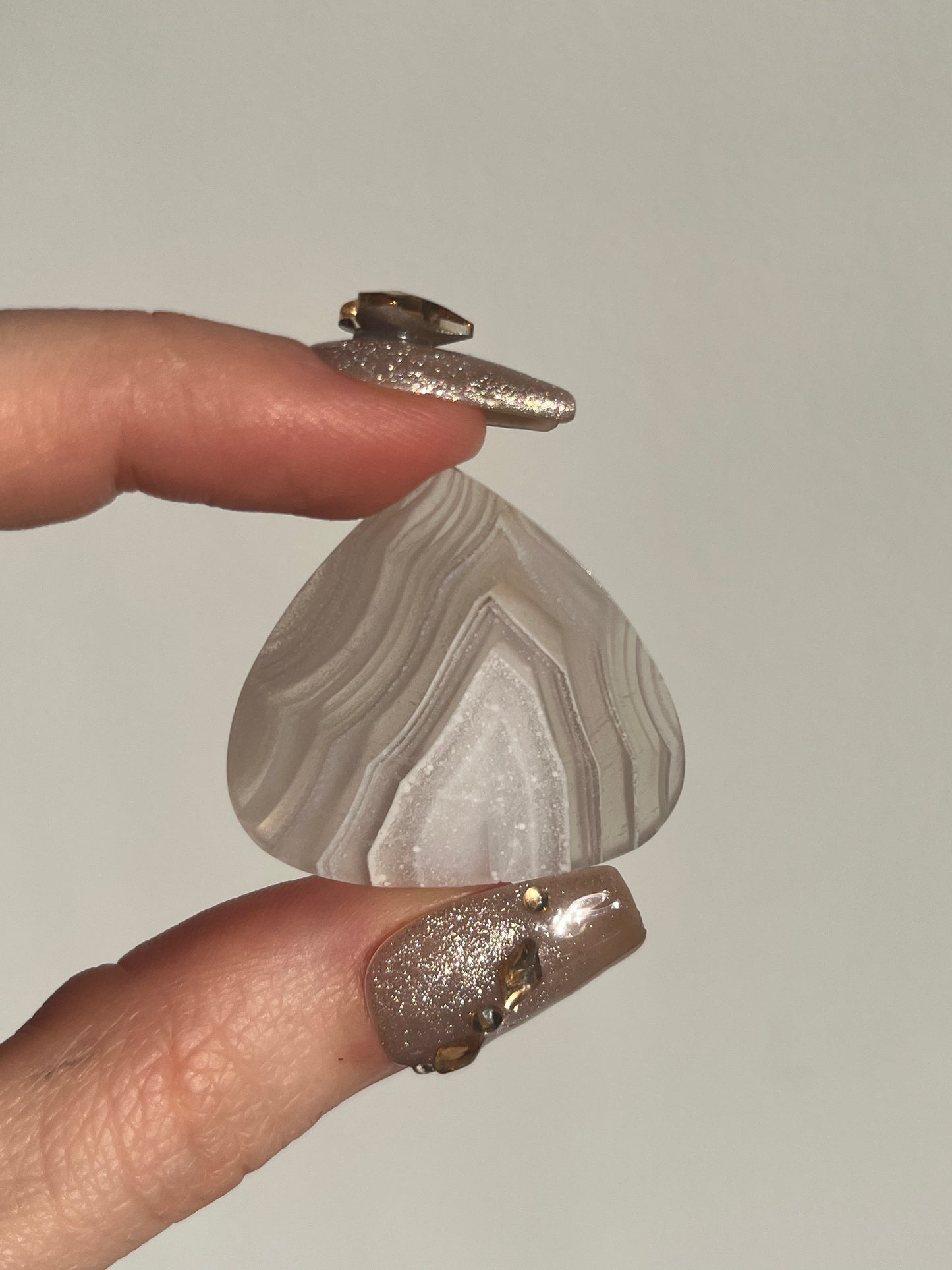 Laguna Agate Cabochon with White Platelet Suspensions C