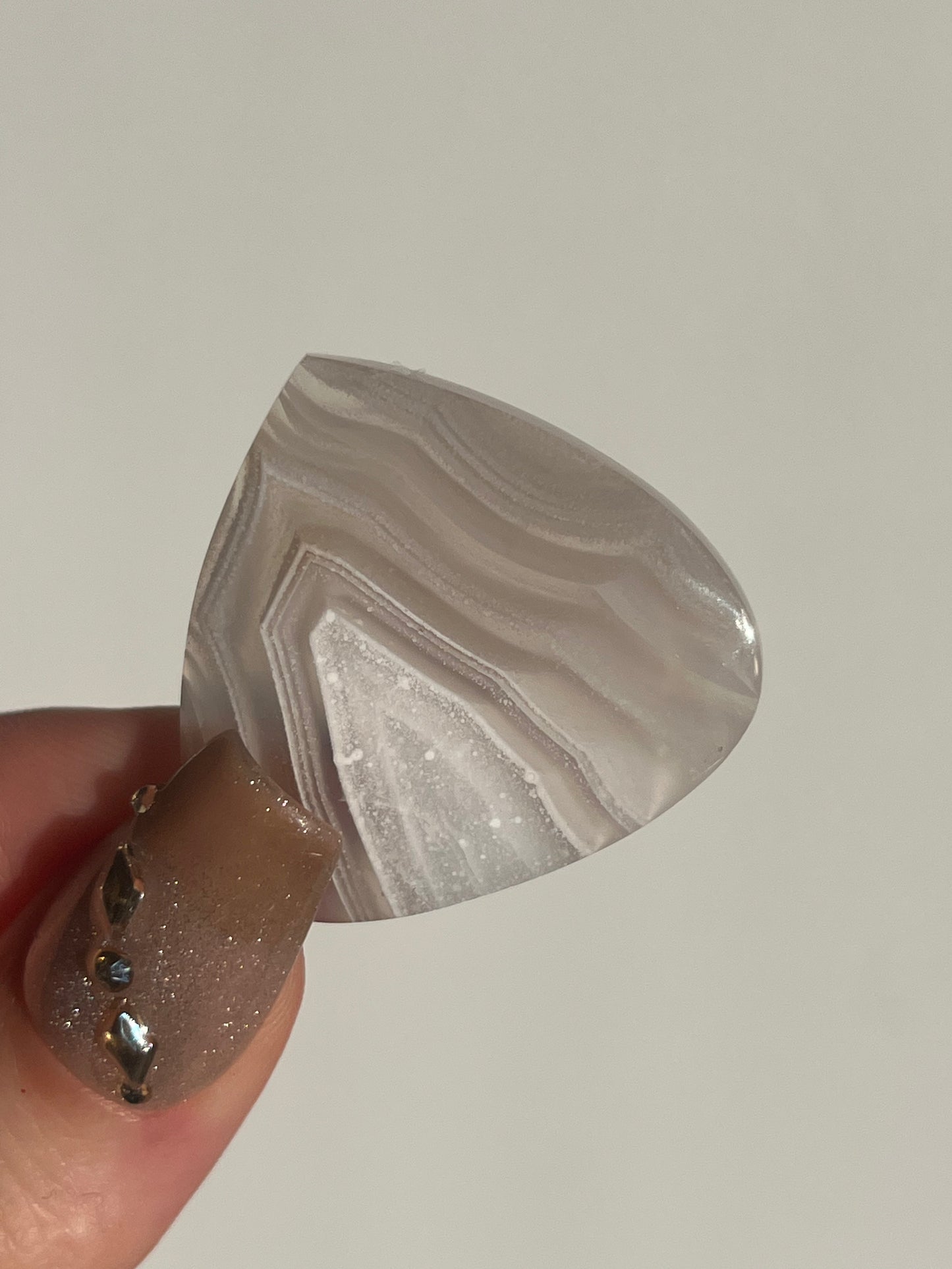 Laguna Agate Cabochon with White Platelet Suspensions C
