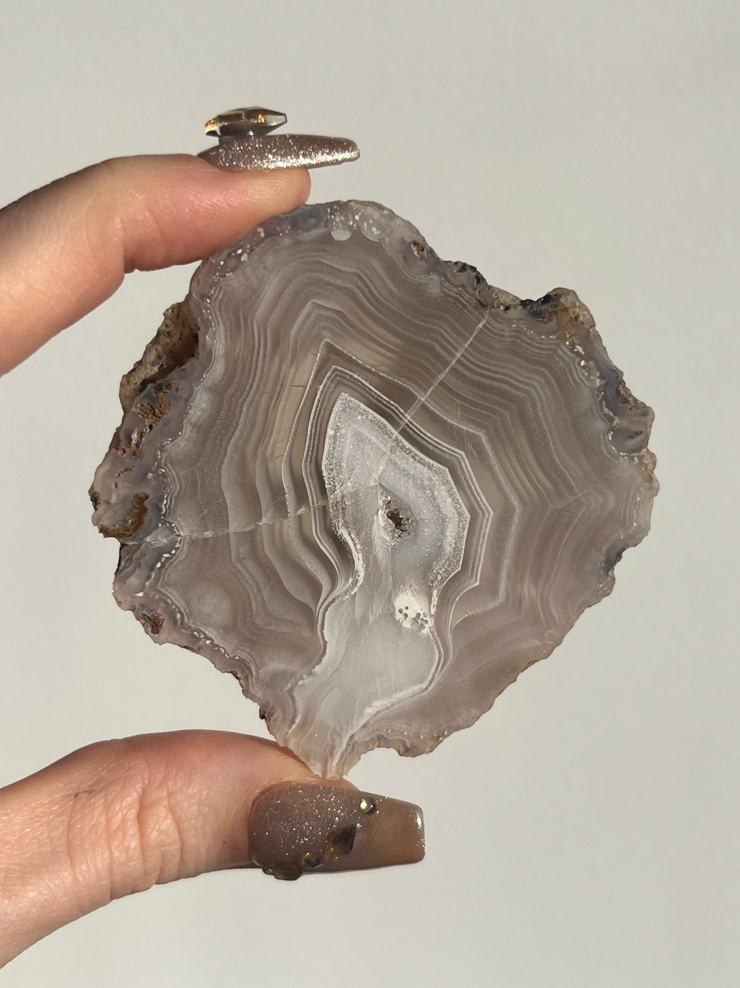 Purple Laguna Agate Slice with Parallax Effect C