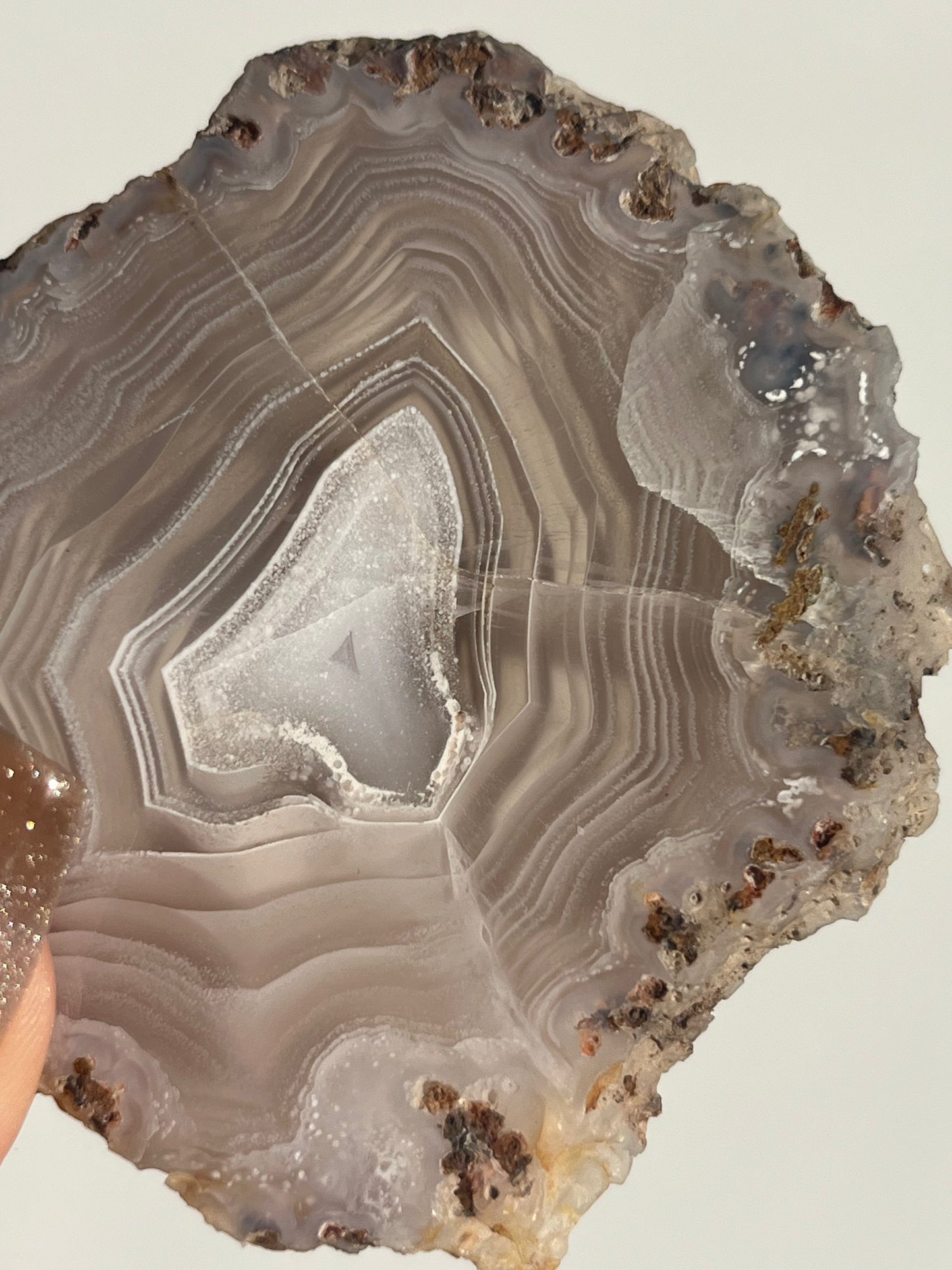 Purple Laguna Agate Slice with Parallax Effect C