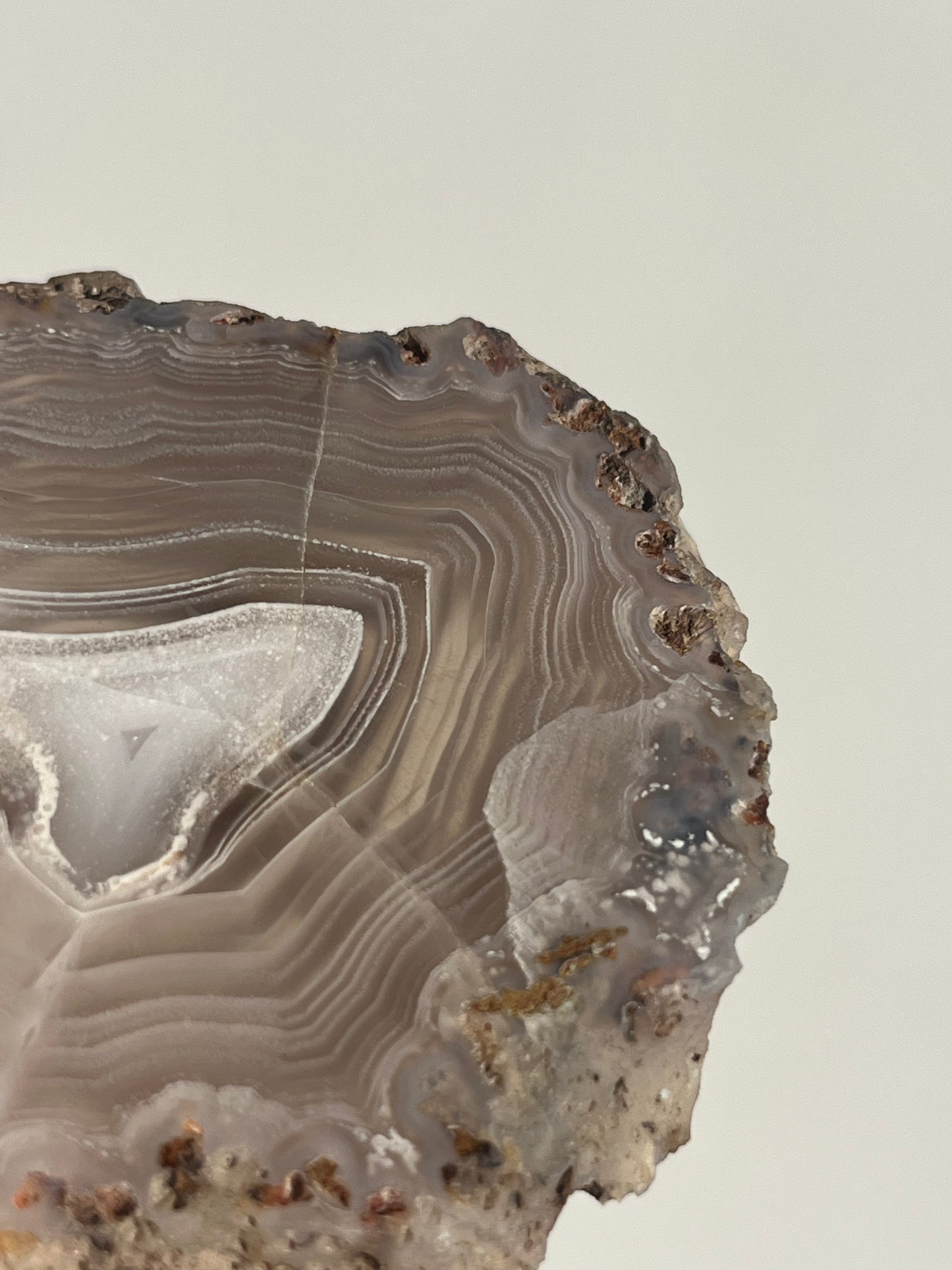 Purple Laguna Agate Slice with Parallax Effect C