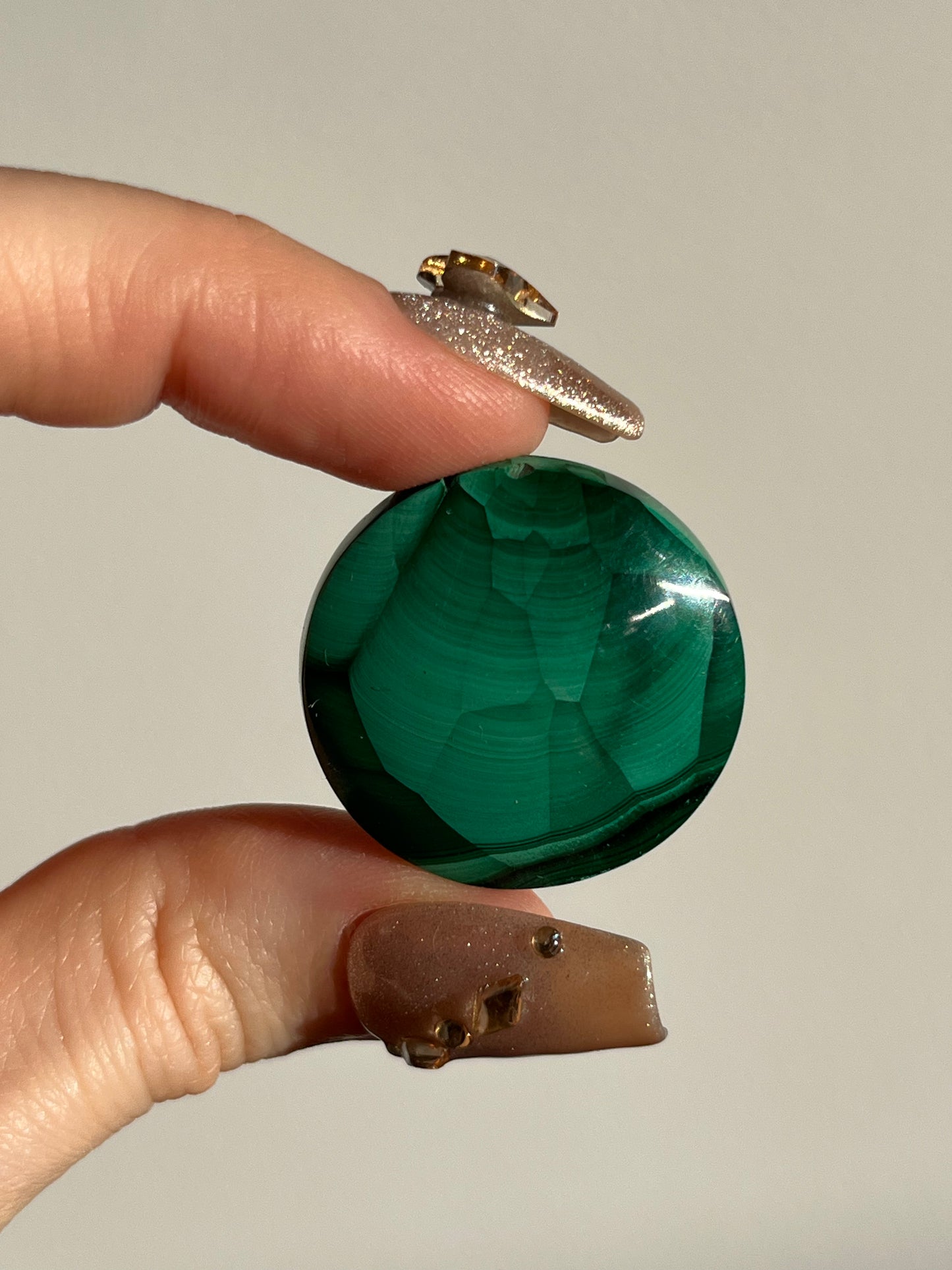 Malachite Circle Cabochon (You Choose)