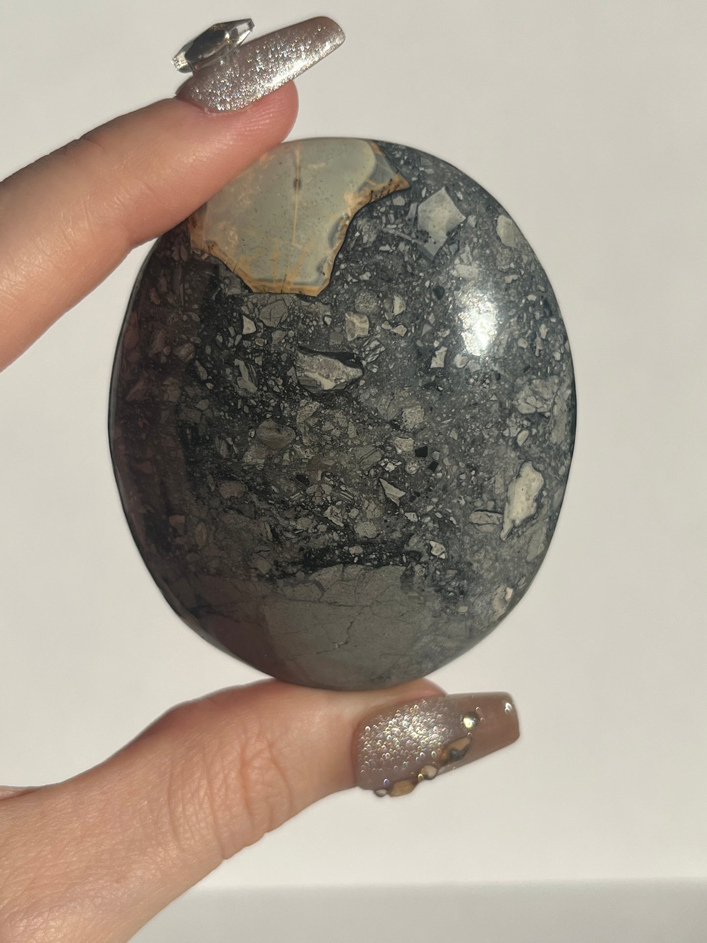 Maligano Jasper Palmstone with Dendritic Inclusions
