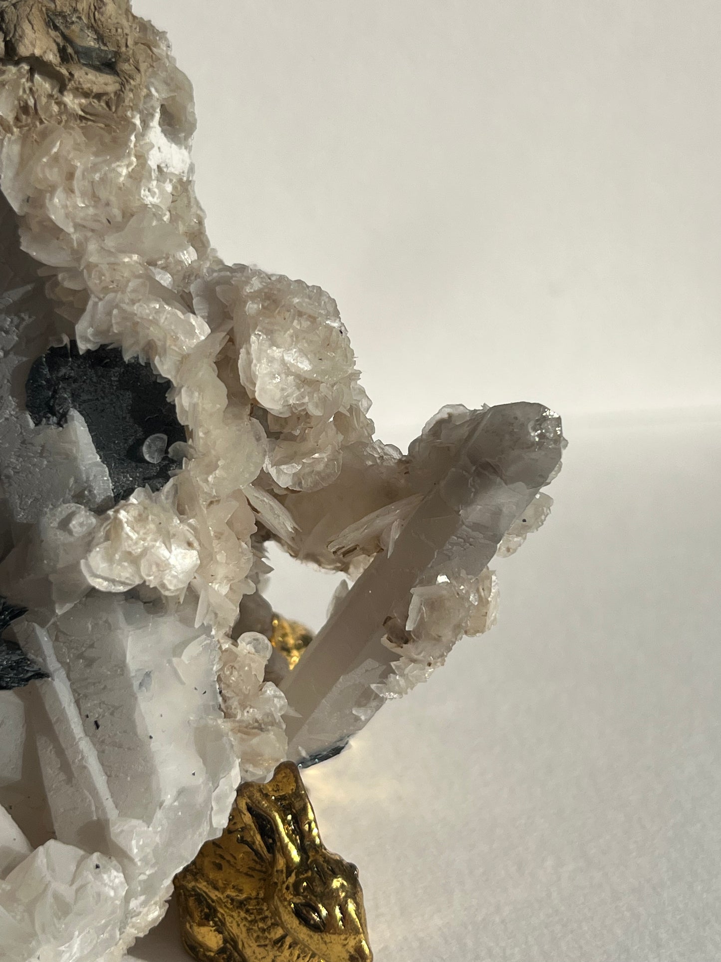 Midnight Bloom Quartz Specimen B