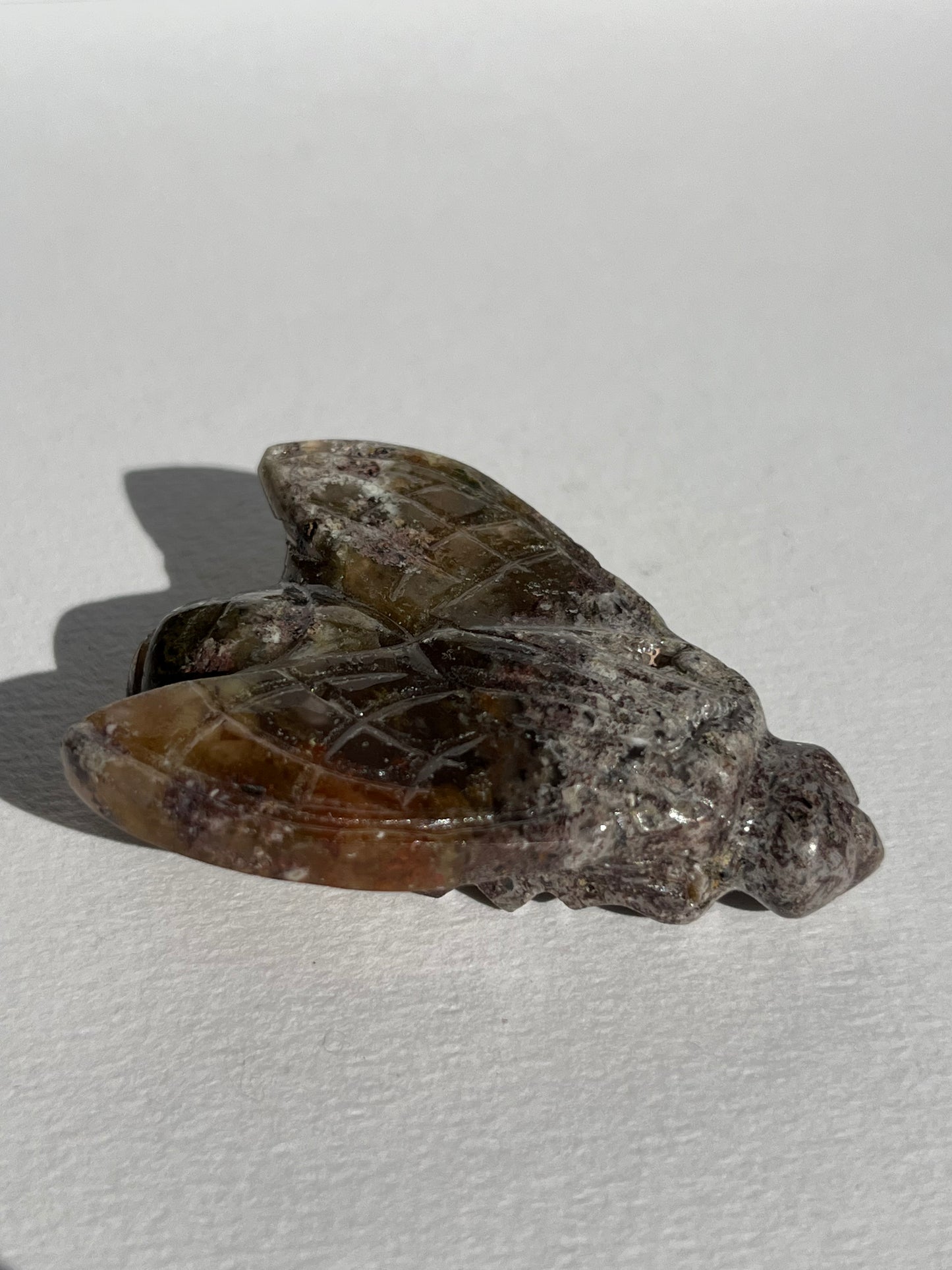 Nebula Agate Bee Carving A