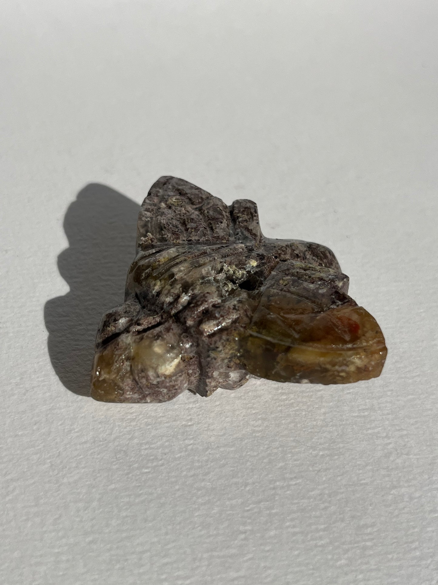 Nebula Agate Bee Carving B