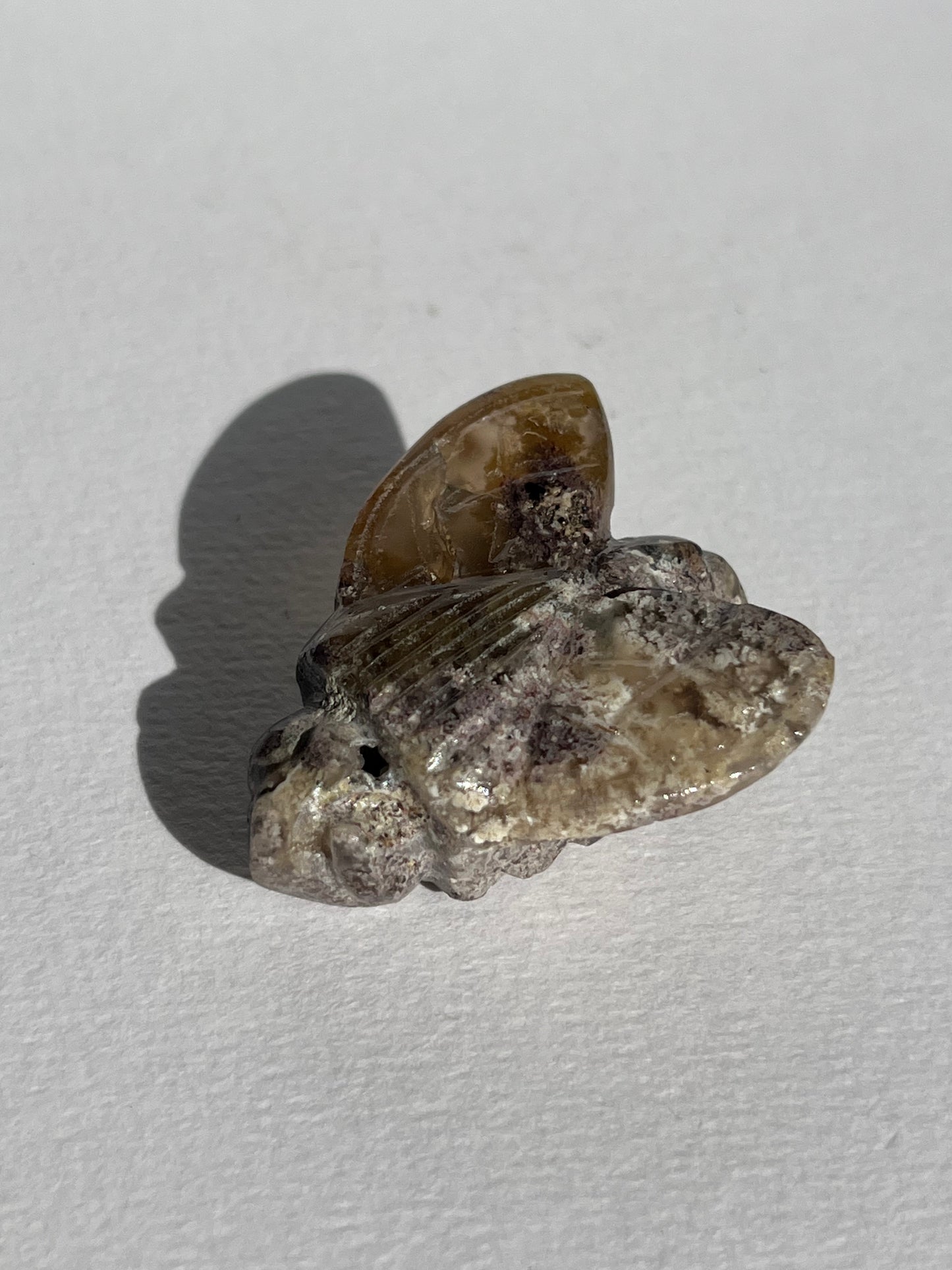 Nebula Agate Bee Carving D