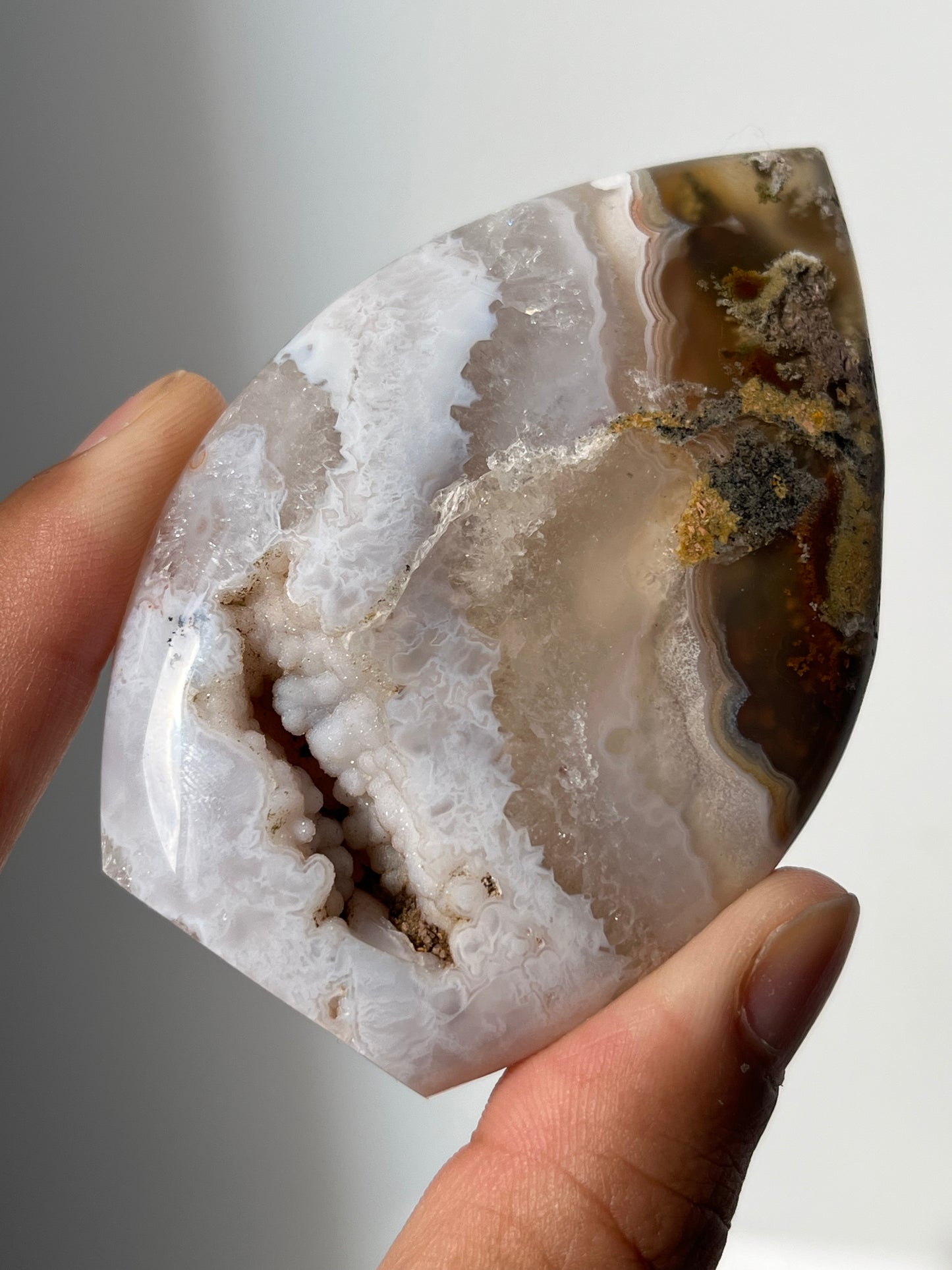 Druzy Nebula Agate Flame A