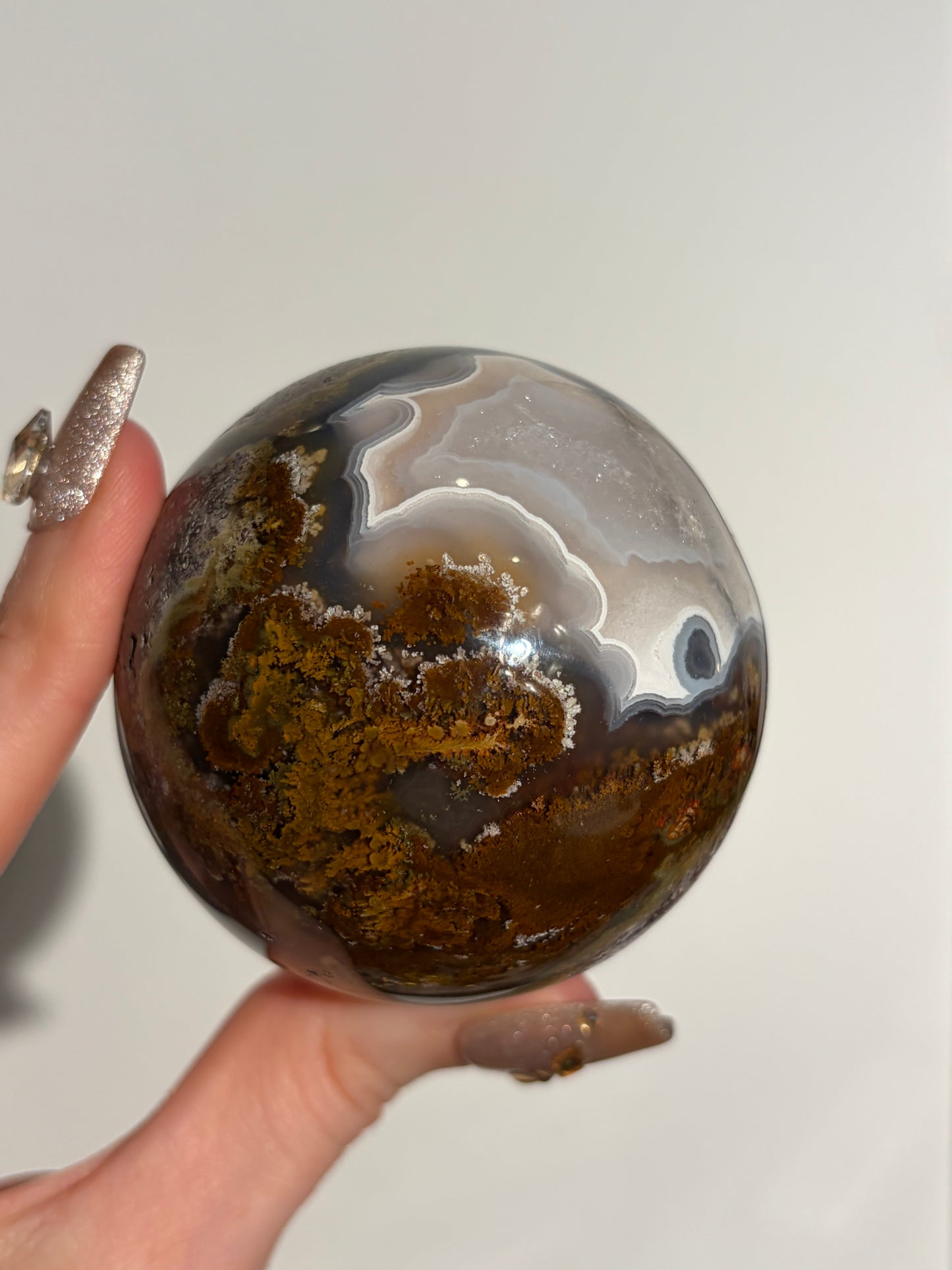 “Terra Nebulus” Nebula Agate Sphere C