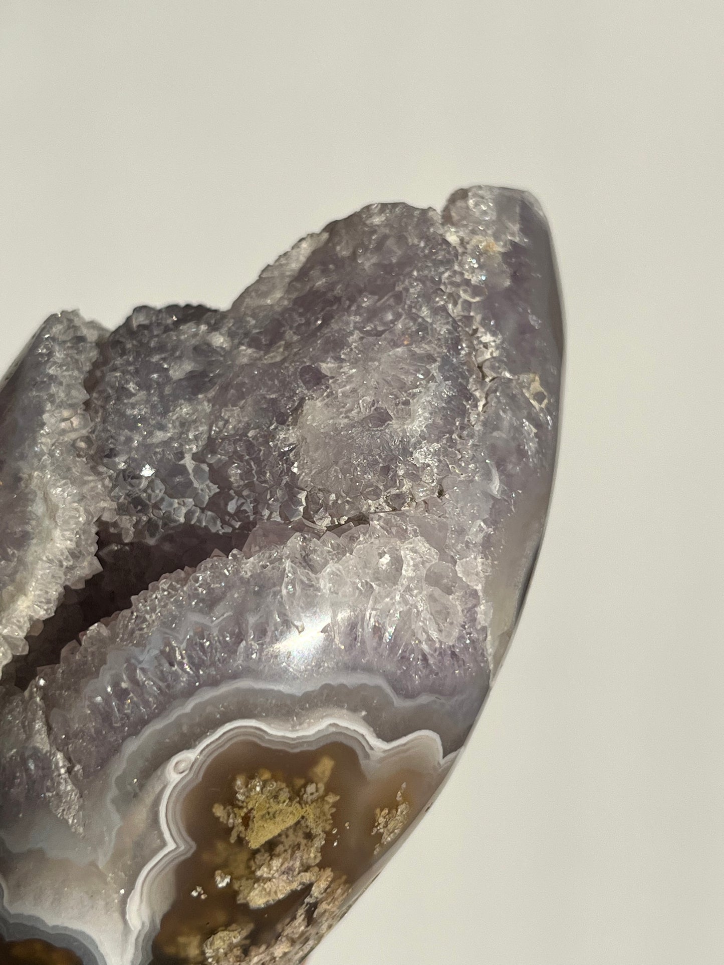 ‘Aurelia’ Nebula Agate with Amethyst and Scenic Moss Flame with Dendritic Inclusions