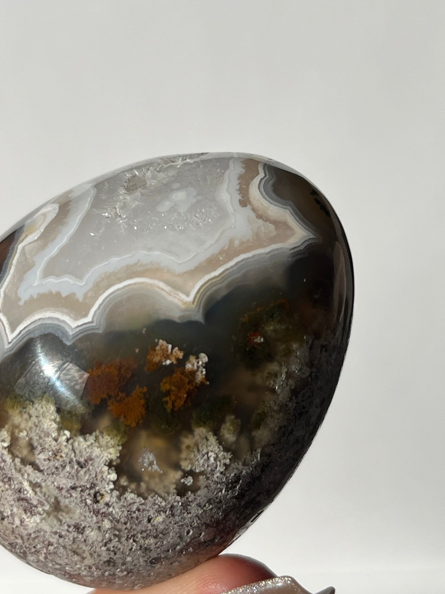 Nebula Agate Egg Carving A