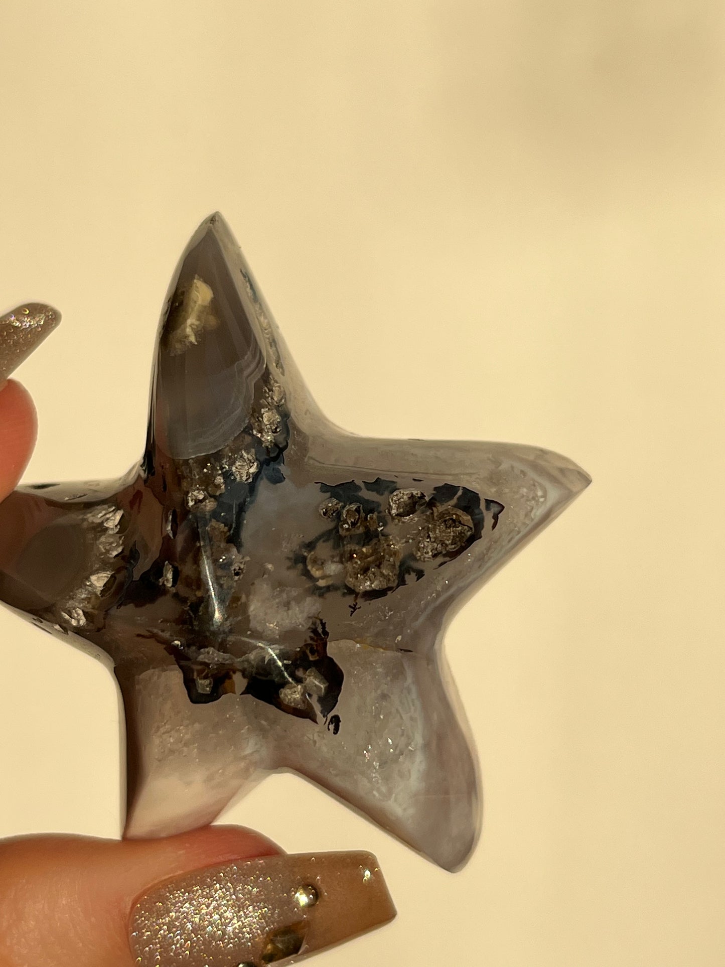 Nebula Agate Starfish Carving D
