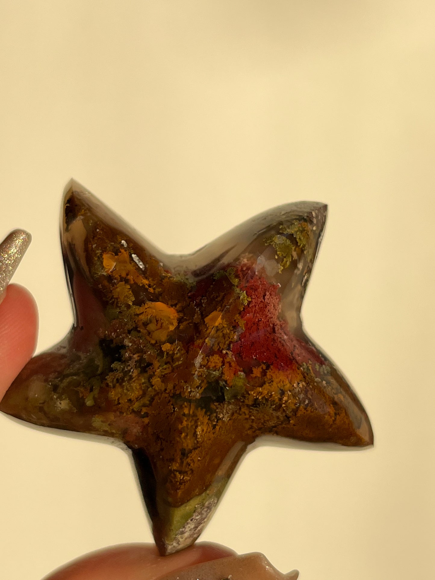 Nebula Agate Starfish Carving F