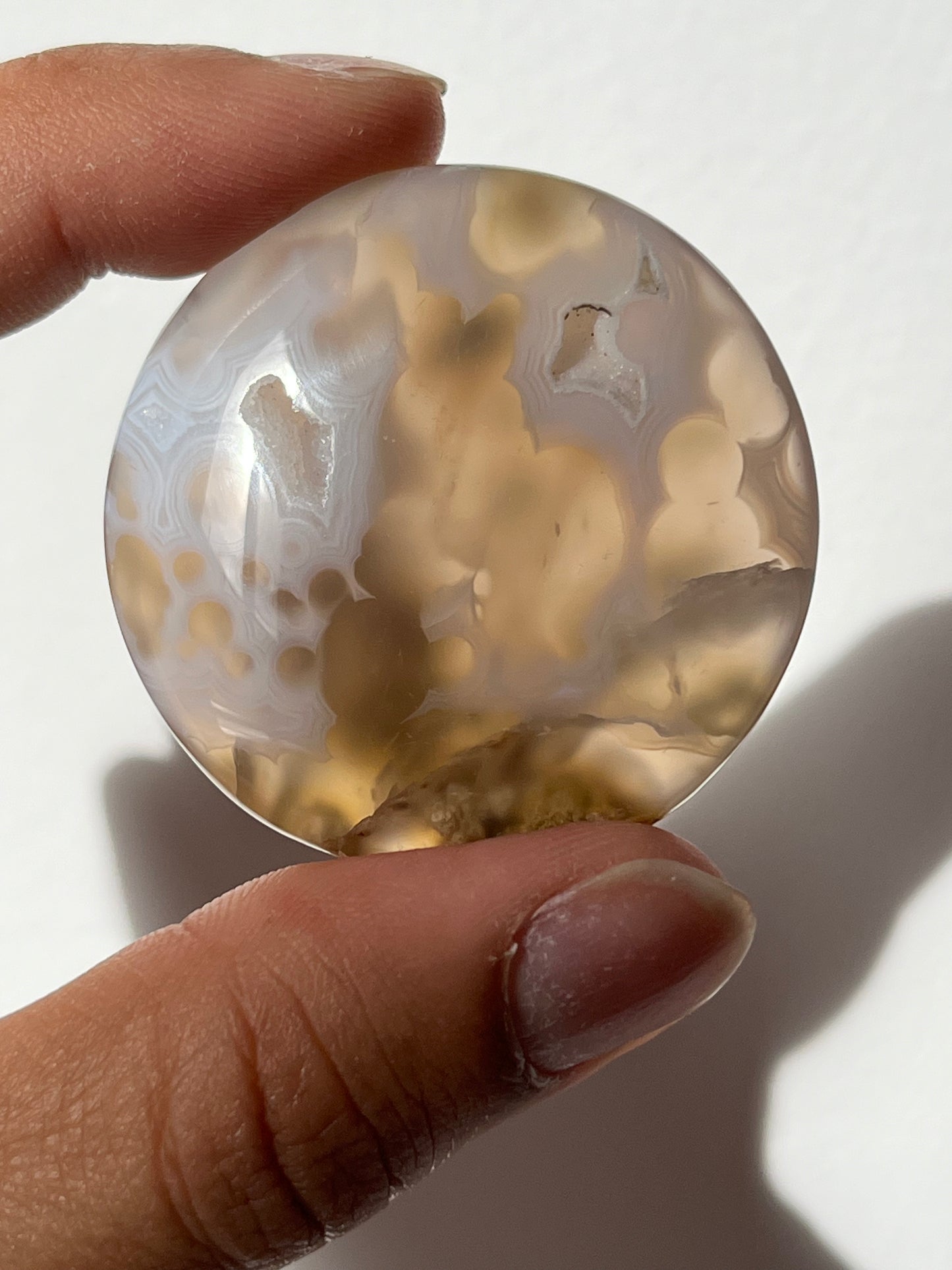 Nebula Agate Flat Stone (You Choose)