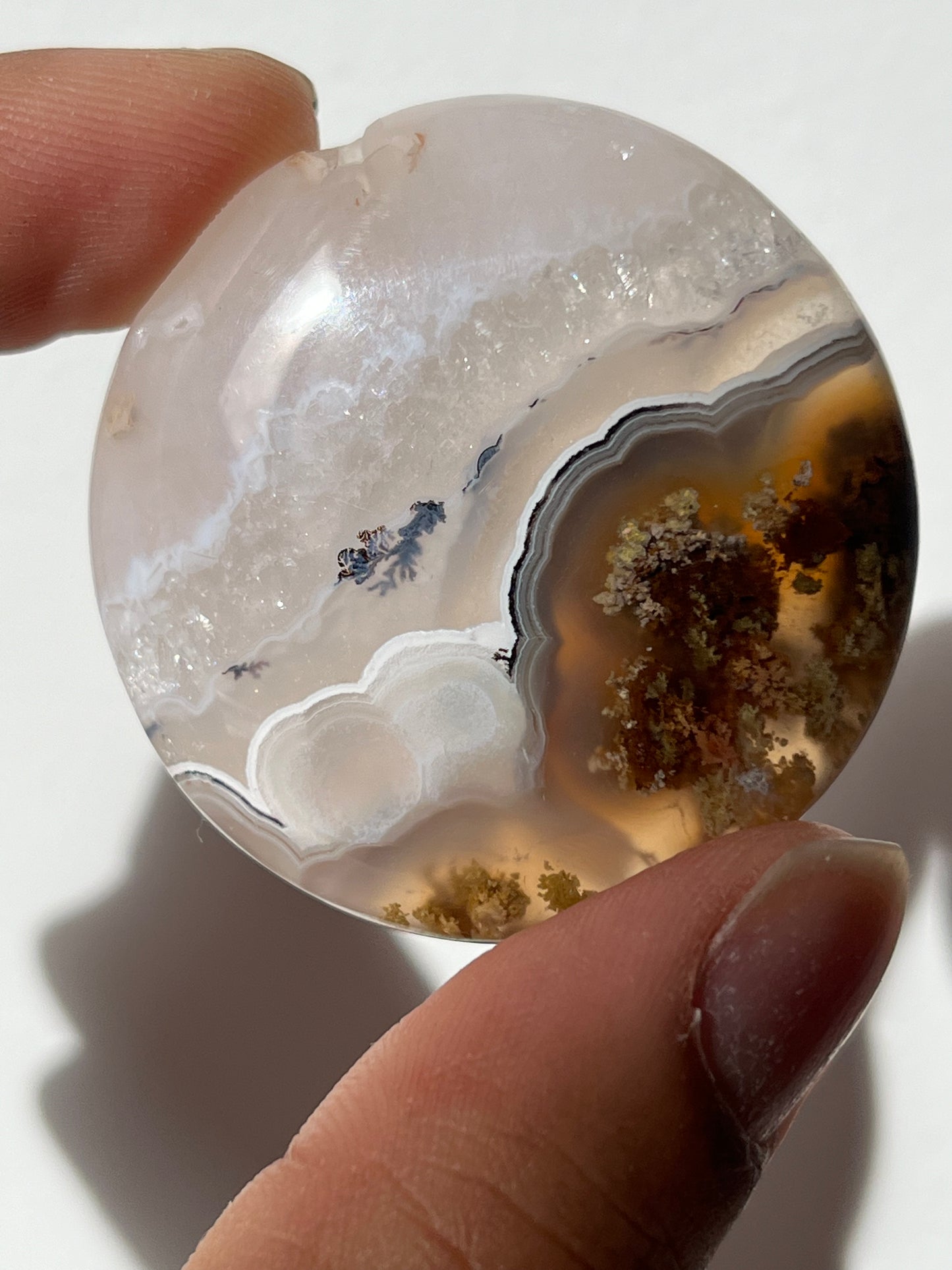 Nebula Agate Flat Stone (You Choose)