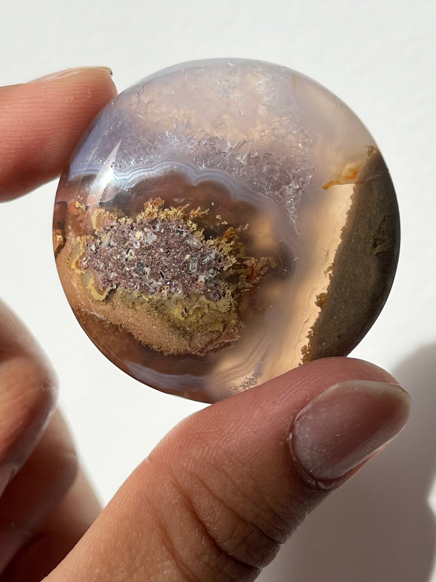 Nebula Agate Flat Stone (You Choose)