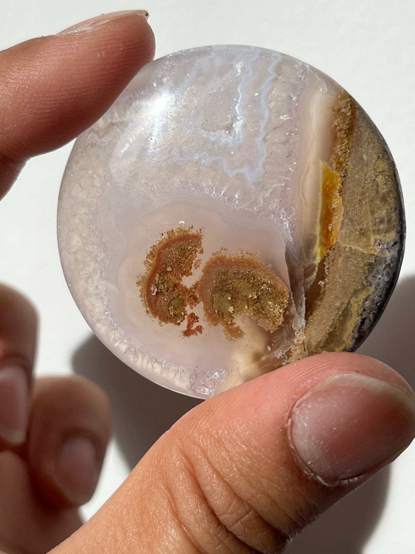 Nebula Agate Flat Stone (You Choose)