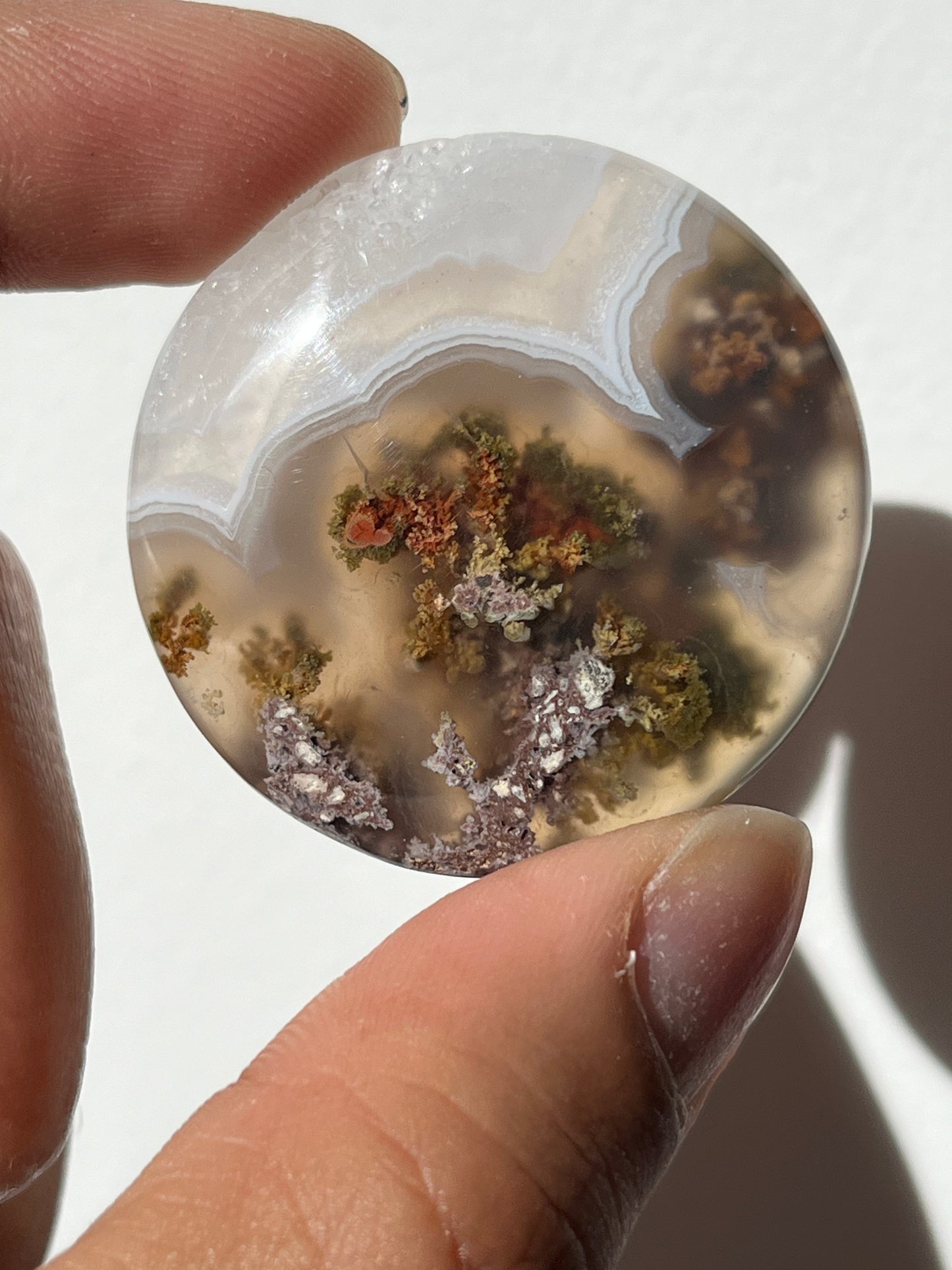 Nebula Agate Flat Stone (You Choose)