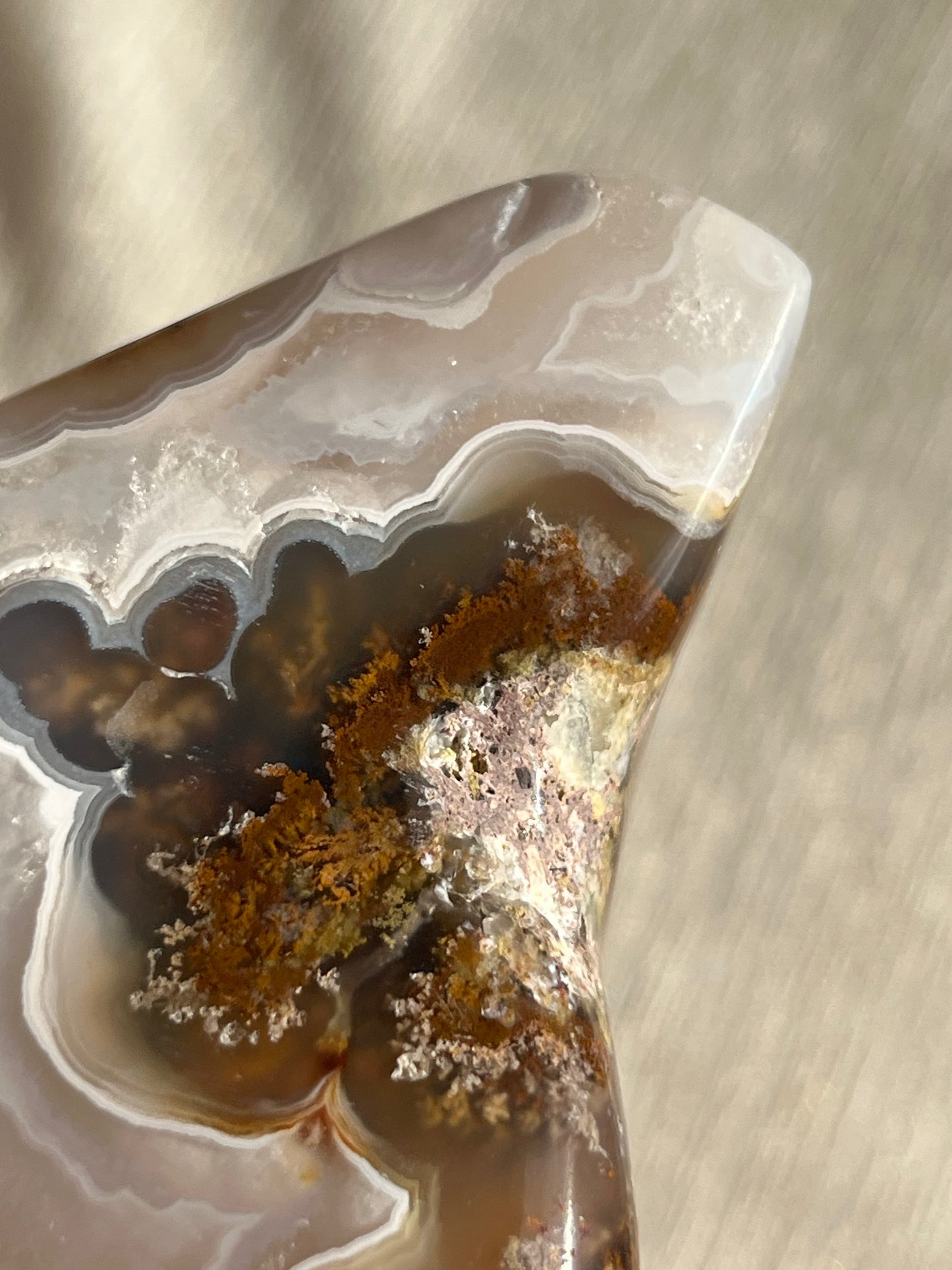 Nebula Agate and Scenic Moss Freeform L