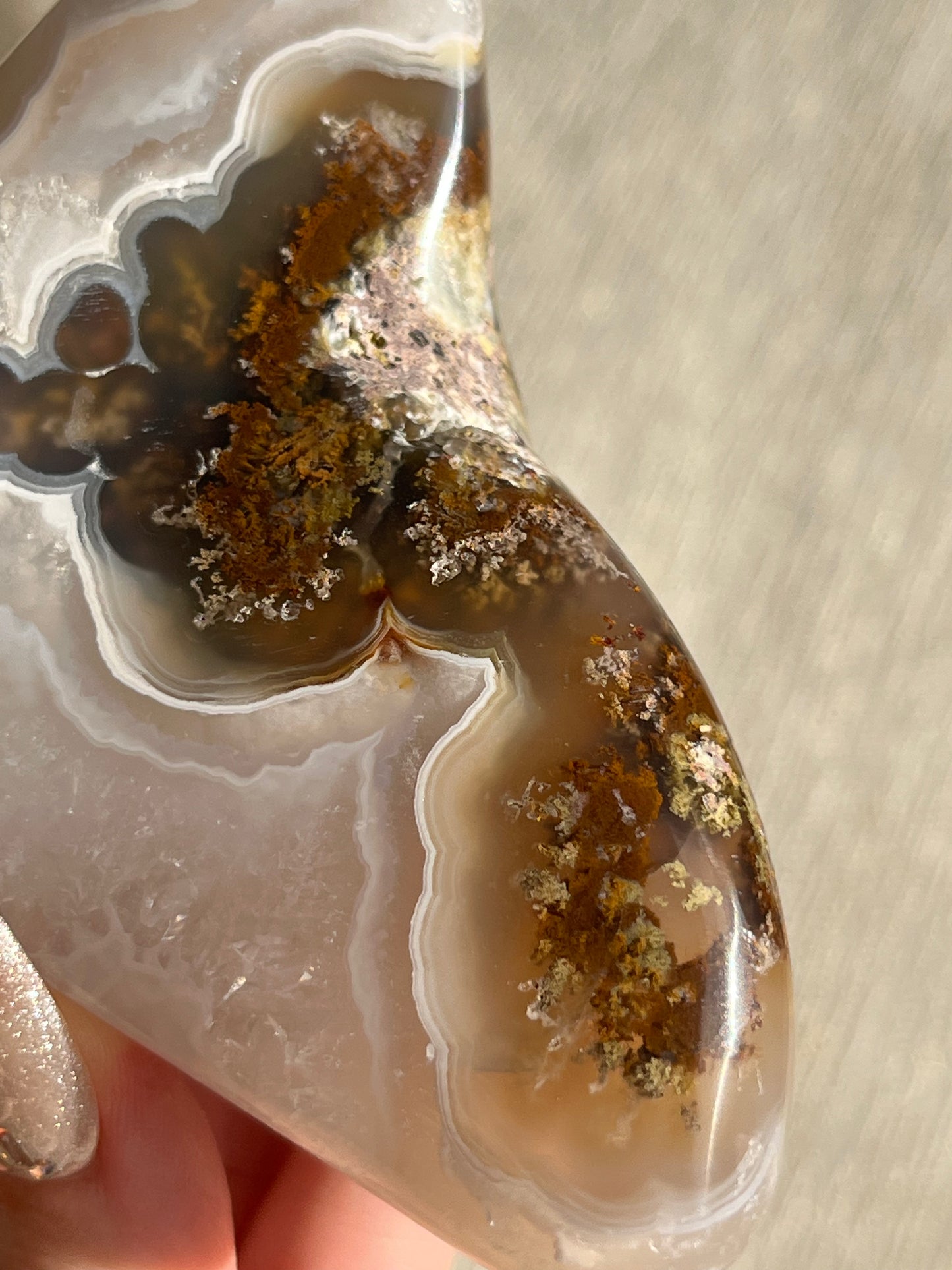 Nebula Agate and Scenic Moss Freeform L