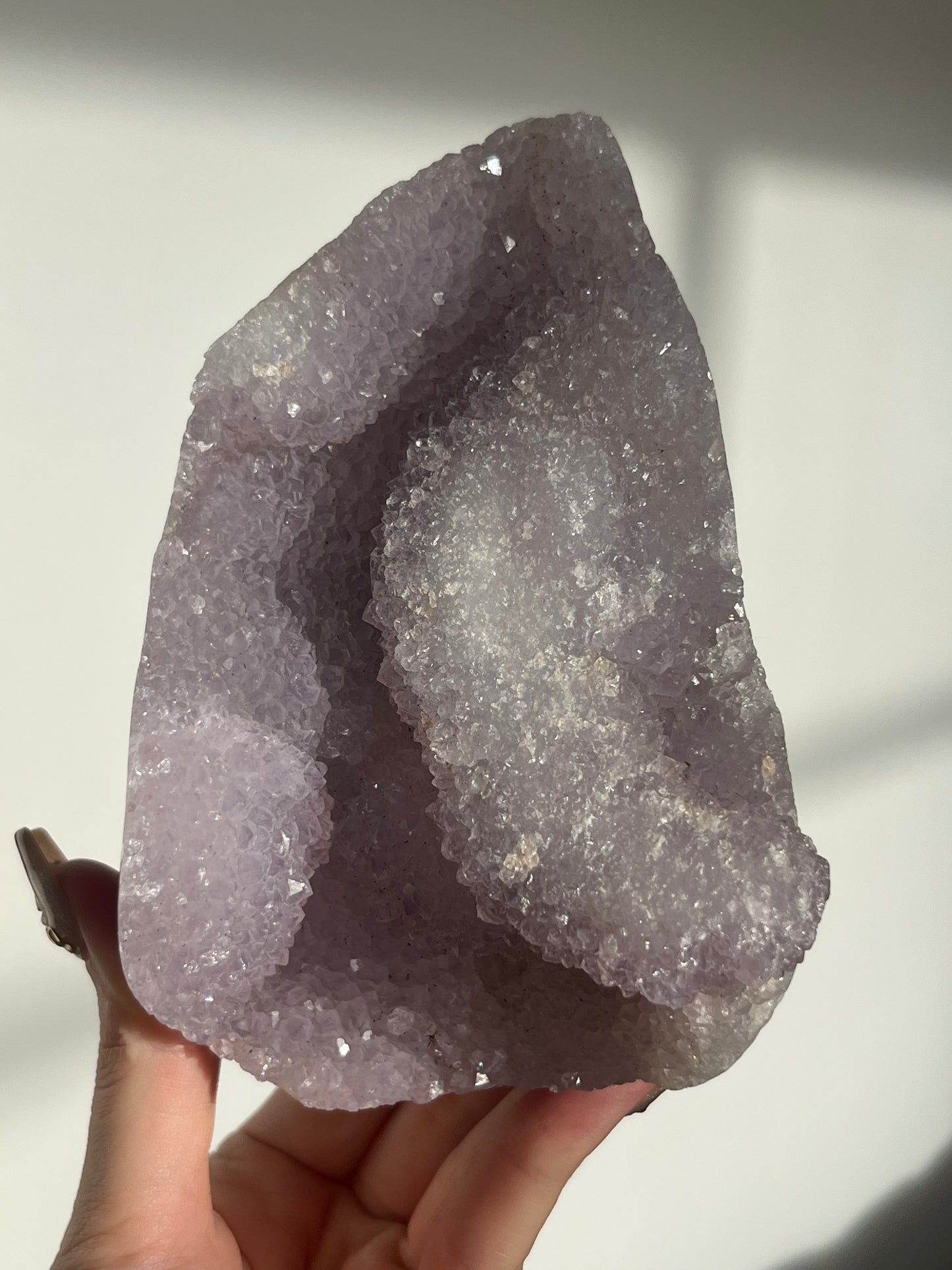 Nebula Agate, Amethyst & Scenic Moss Freeform P