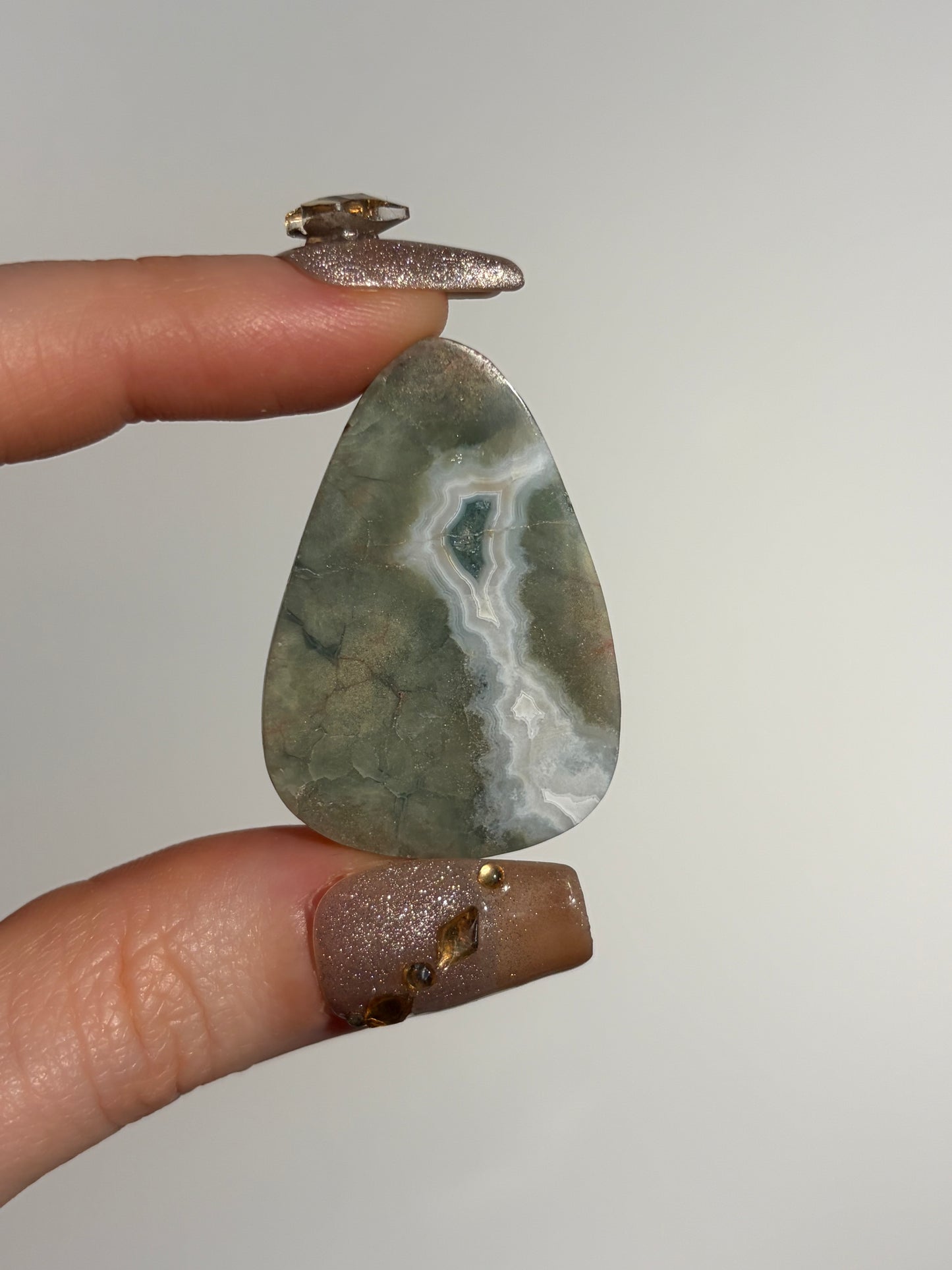 Green Orbicular Jasper Cabochon C