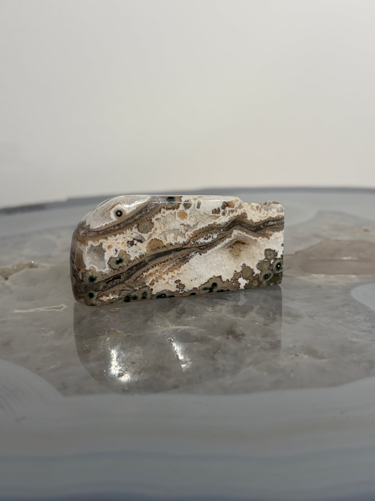Druzy Orbicular Jasper Miniature Freeform F