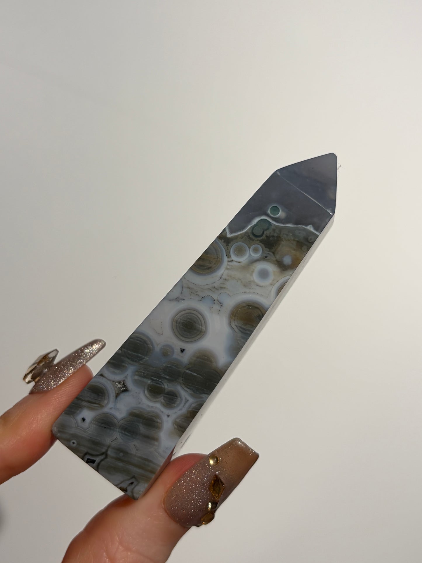 Blue Orbicular Jasper Tower B