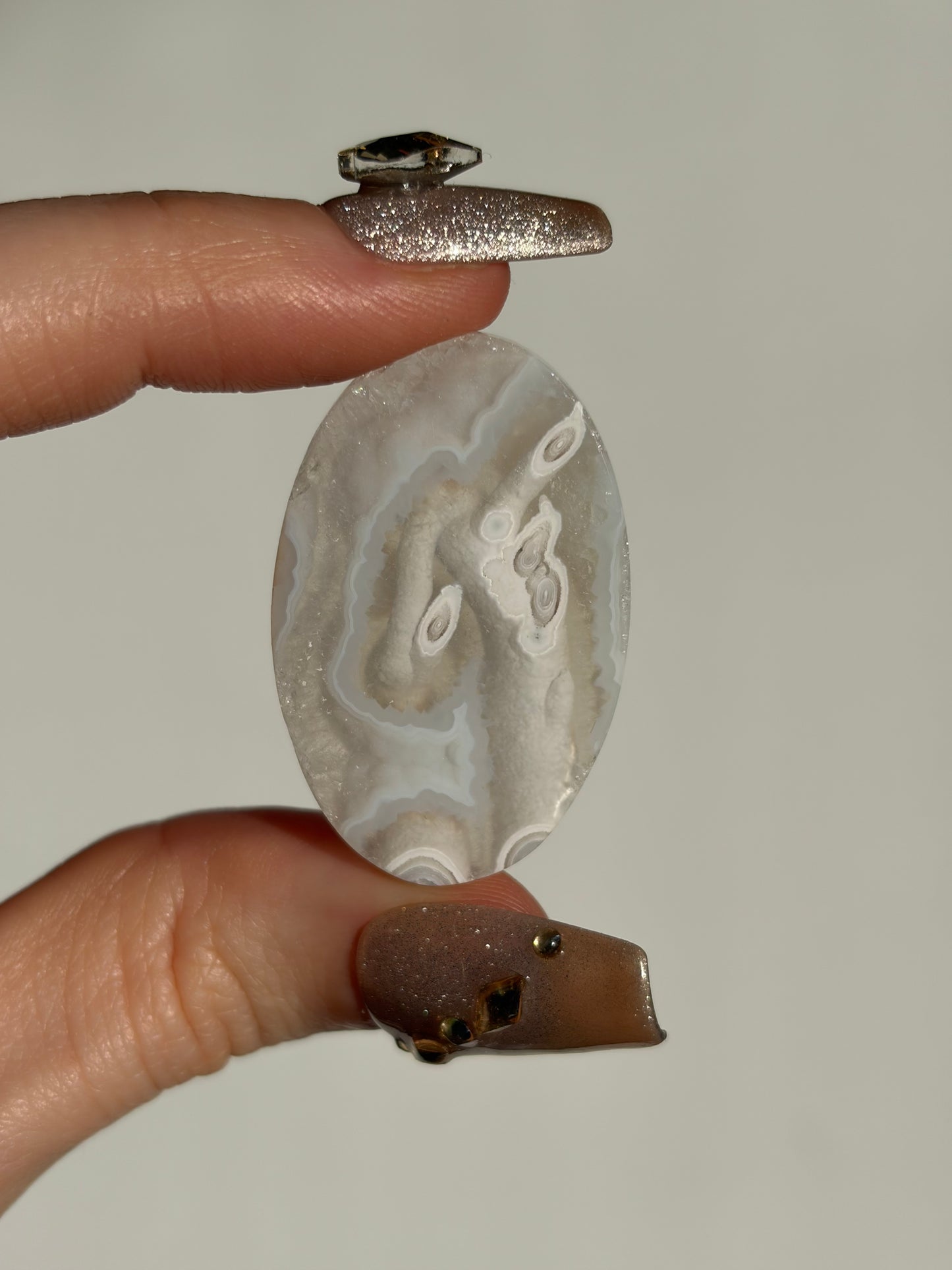 Old Stock Orbicular Nebula Agate Cabochon I (Mined 2023)