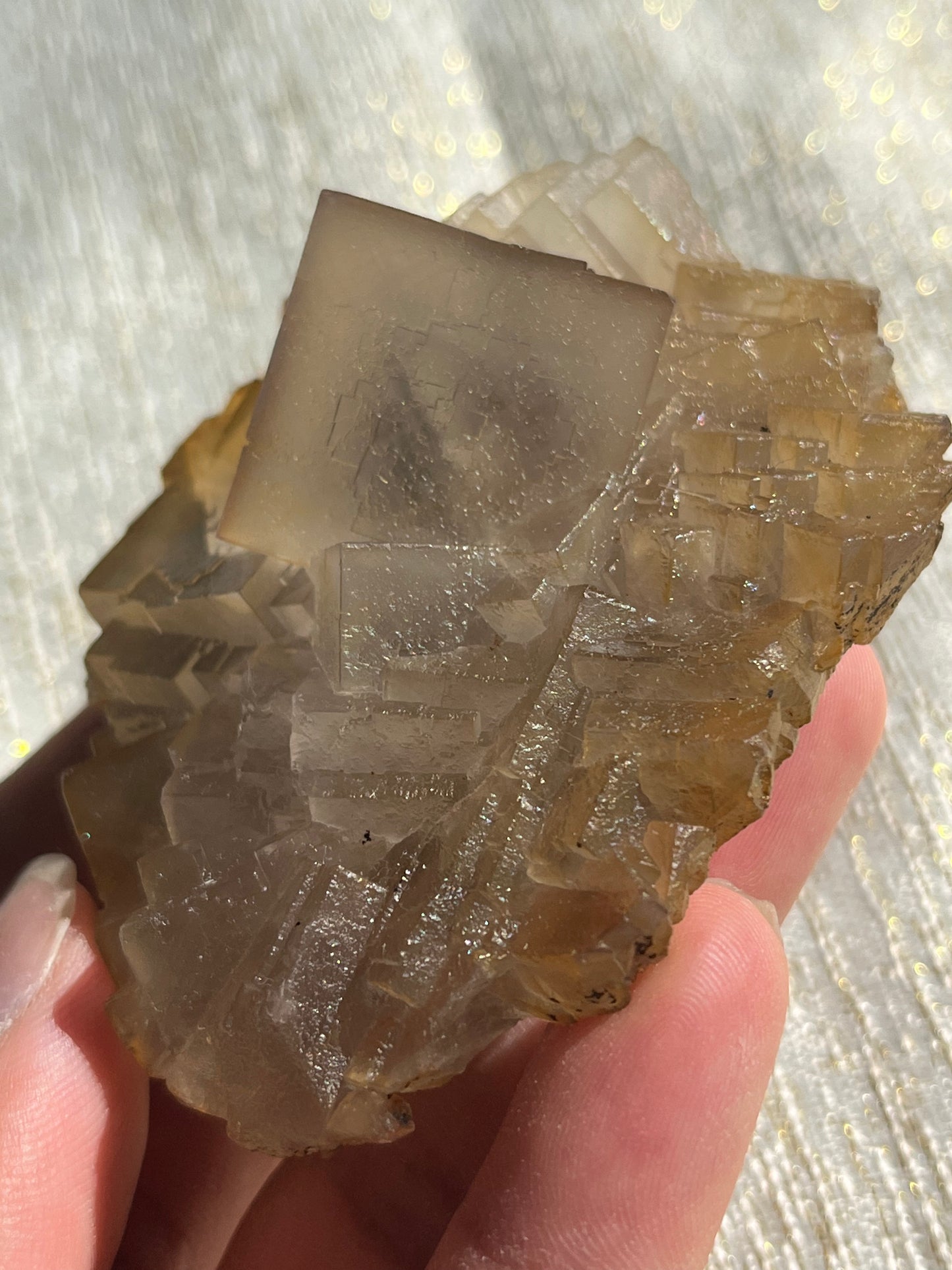 Iridescent Fluorite Specimen w/ Dendritic inclusions R