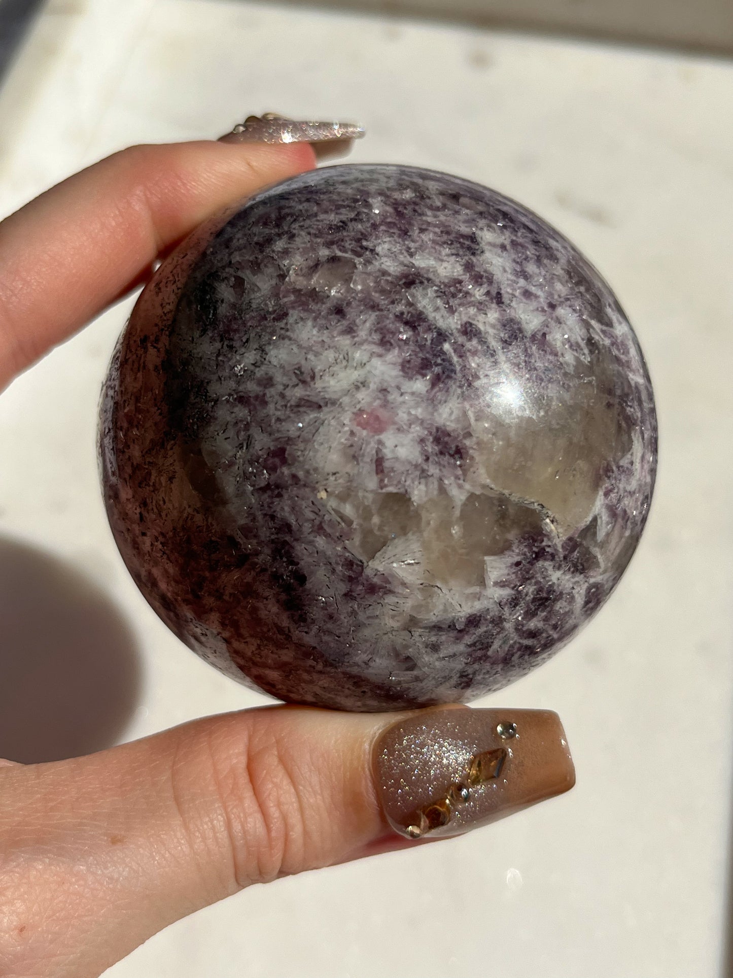 伟晶岩 8 毫米珠子手链