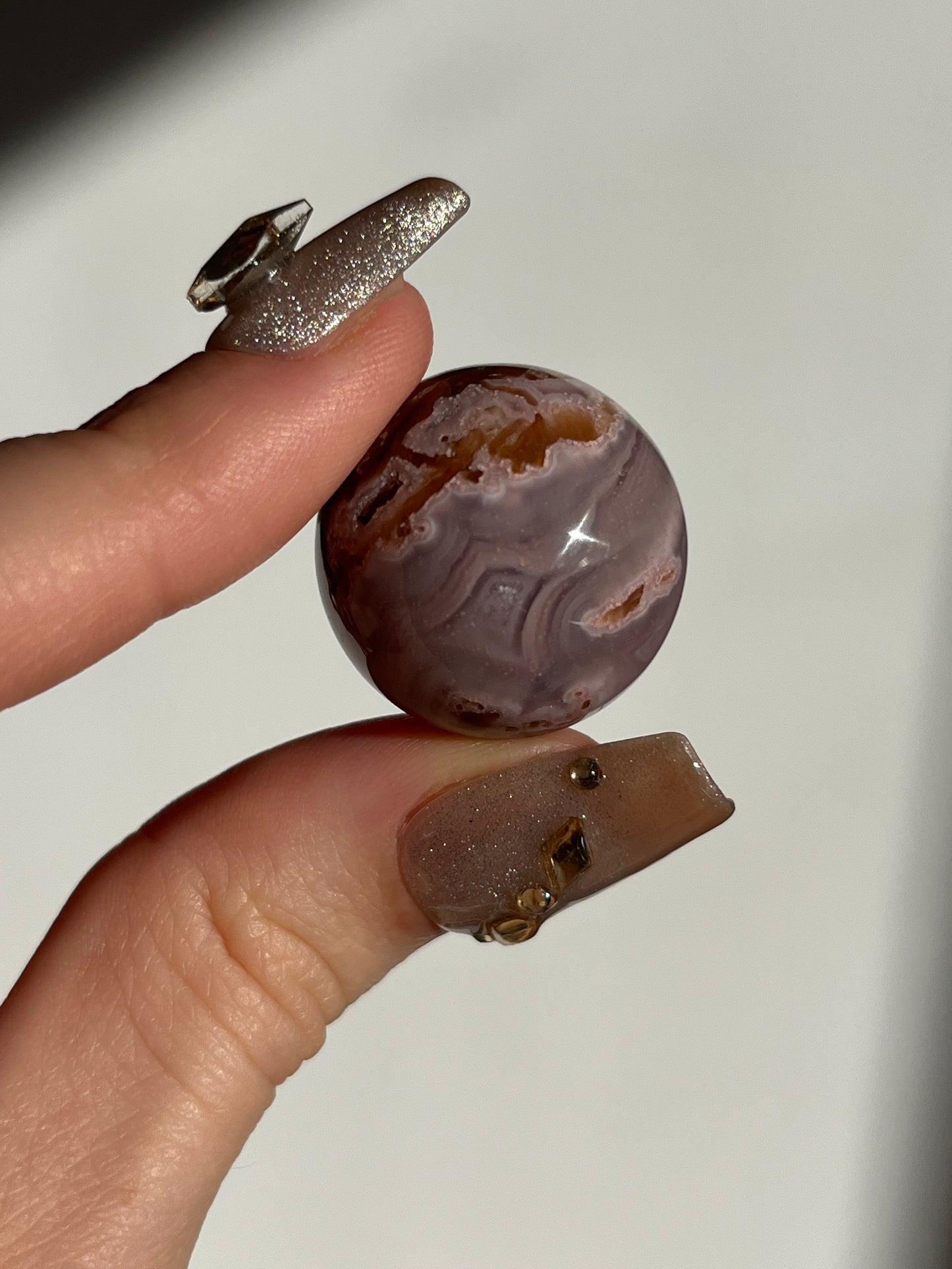 Pink Agua Nueva Agate Sphere D